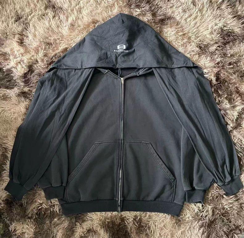 Balenciaga Balenciaga Double Ring Zip Hoodie Jacket Size US XS / EU 42 / 0 - 1 Thumbnail