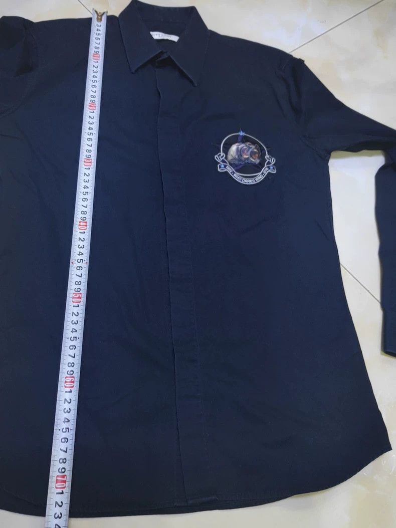 Givenchy Givenchy Men's Dark Blue Shirt, Size 38, Classic Roaring M Size US M / EU 48-50 / 2 - 8 Thumbnail
