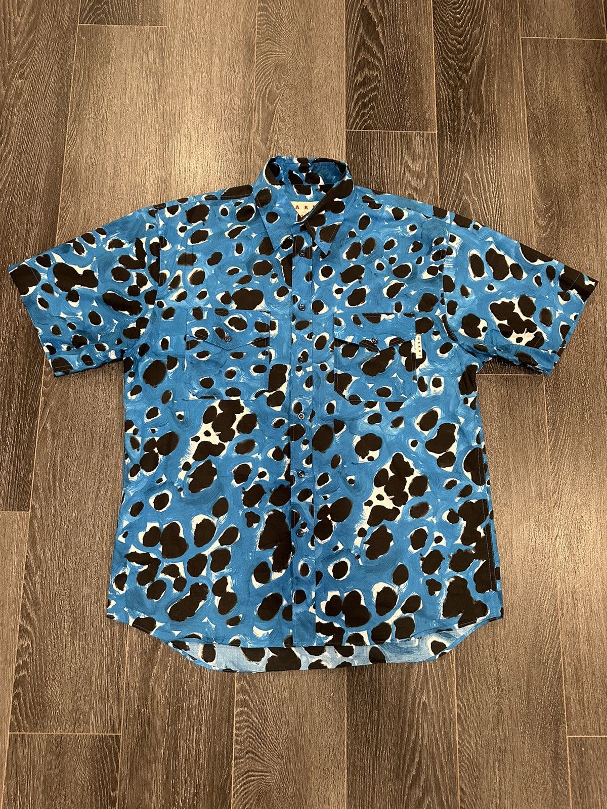 Marni Marni abstract-print cotton shirt size 50 /M Size US M / EU 48-50 / 2 - 1 Thumbnail