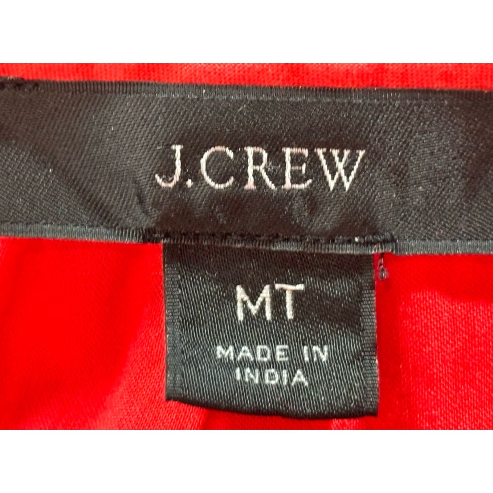 J.Crew J.CREW Sundress Midi Smocked Waist Eyelet Pockets Red/coral Medium Tall Women Beach Party/Cocktail Casual Travel Proven​ce शामिल? Size M / US 6-8 / IT 42-44 - 7 Thumbnail