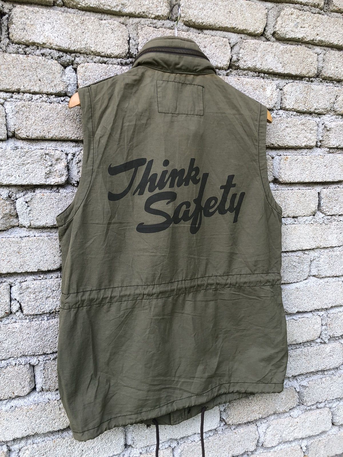 Avirex Rare Vintage Indigo Band Think Safety Vest With Storage Hood Size US L / EU 52-54 / 3 - 17 Thumbnail