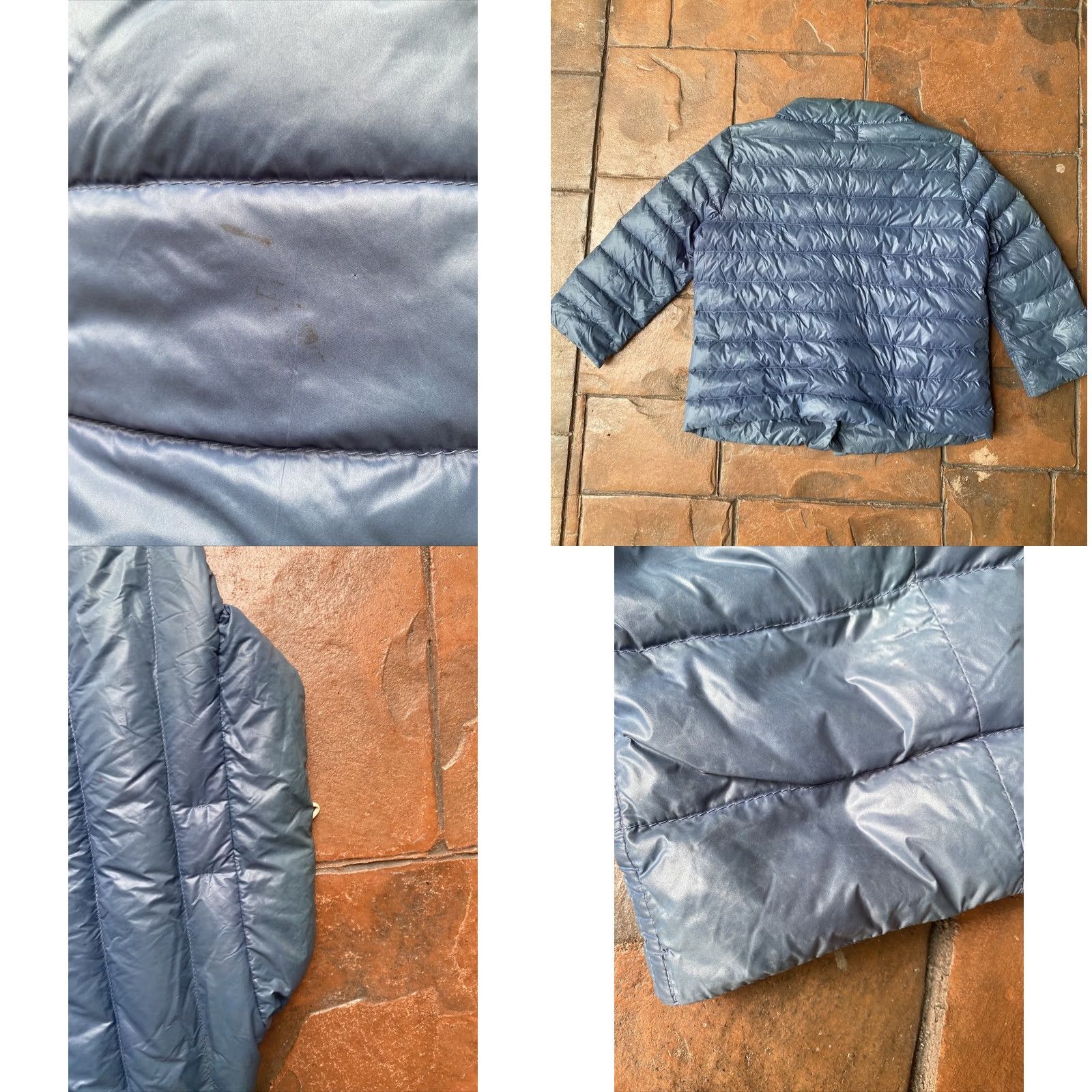 Vintage Mabrun Women’s Puffer Jacket Button Lightweight Blue Size 42 Jacket Mens? (no) Size M / US 6-8 / IT 42-44 - 9 Thumbnail