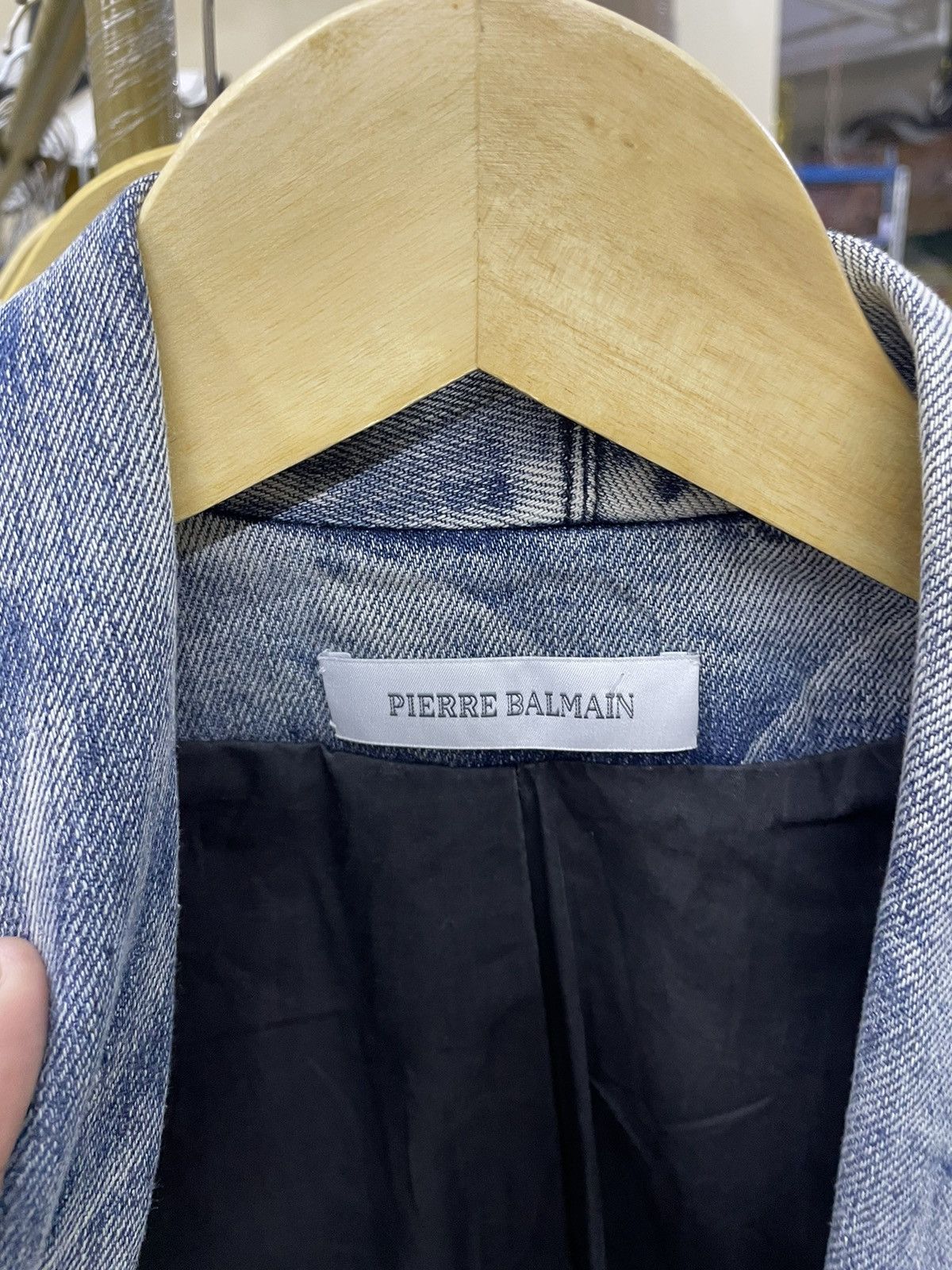 Pierre Balmain Denim Jacket Pierre Balmain Size M / US 6-8 / IT 42-44 - 4 Thumbnail
