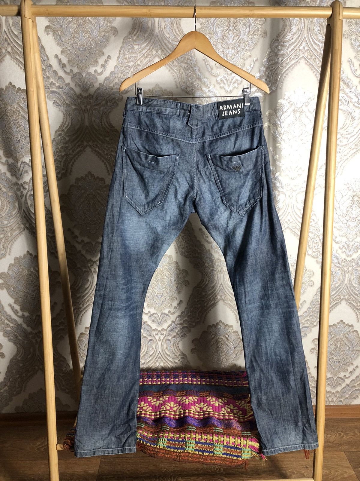 Armani VINTAGE ARMANI JEANS DENIM JEANS ITALIAN DESIGNER CASUAL 90s Size US 32 / EU 48 - 1 Thumbnail