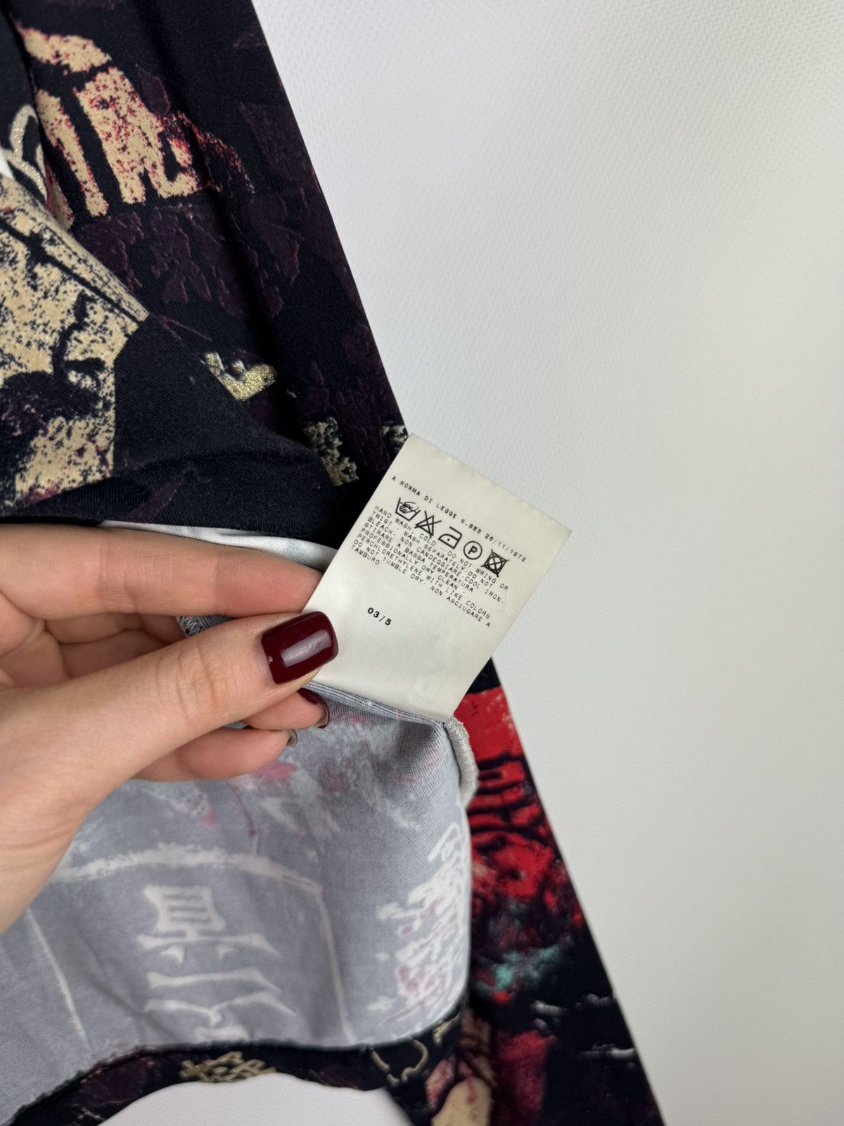 Just Cavalli × Roberto Cavalli Roberto Just Cavalli Japanese Pattern Nylon Sweater Tunic Size L / US 10 / IT 46 - 14 Thumbnail
