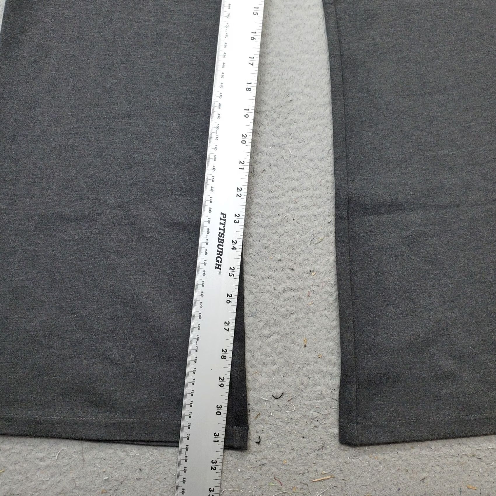 Old Navy Old Navy Trouser Pants Women's 14 Gray Viscose Blend Stretch Casual Flared Leg Size 36" / US 14 / IT 50 - 5 Thumbnail