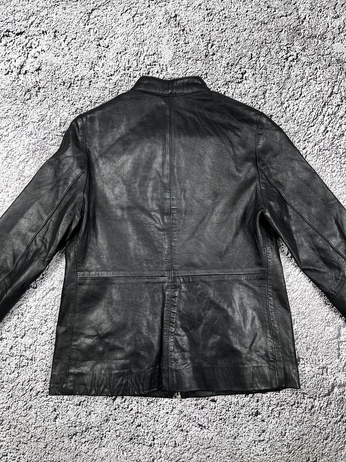 Leather Vintage Y2K leather jacket avantgarde biker style size 10 Size M / US 6-8 / IT 42-44 - 8 Thumbnail