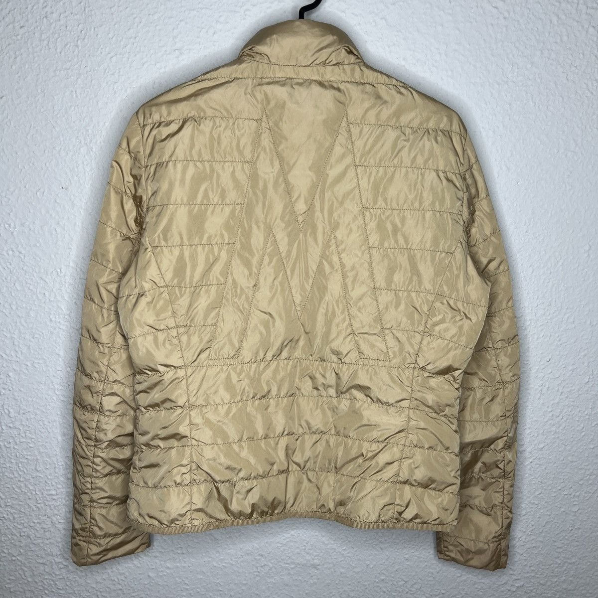 Moncler Moncler Puffer Light Jacket Beige Archive Nylon Logo Y2K Size M / US 6-8 / IT 42-44 - 13 Thumbnail