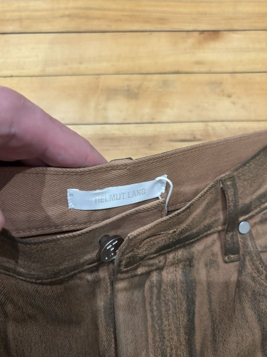 Helmut Lang Helmut Lang Waxed oil stain Worker Jeans Size US 30 / EU 46 - 8 Thumbnail