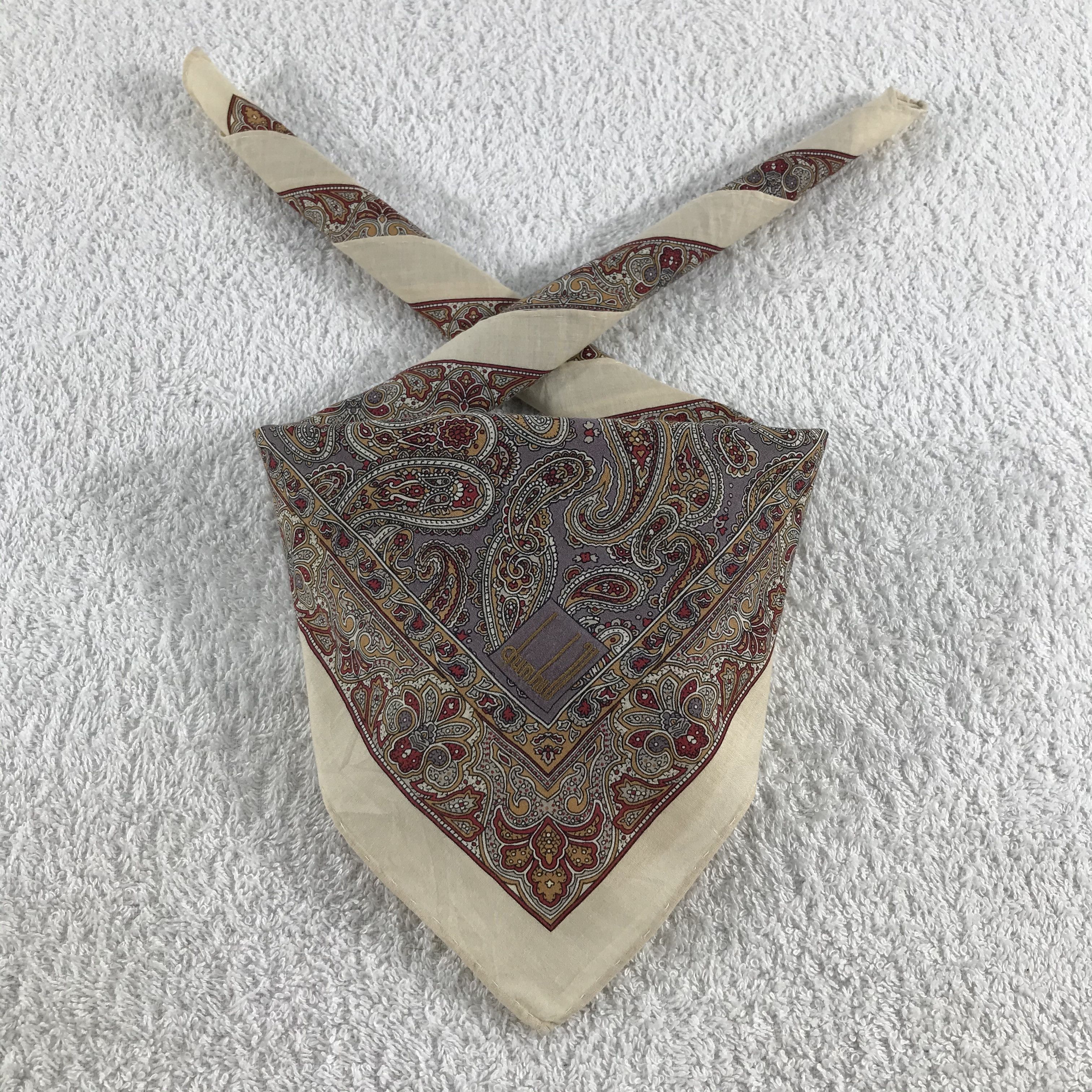 Alfred Dunhill × Vintage Dunhill Bandana / Handkerchief / Neckerchief - S332 Size ONE SIZE - 3 Thumbnail
