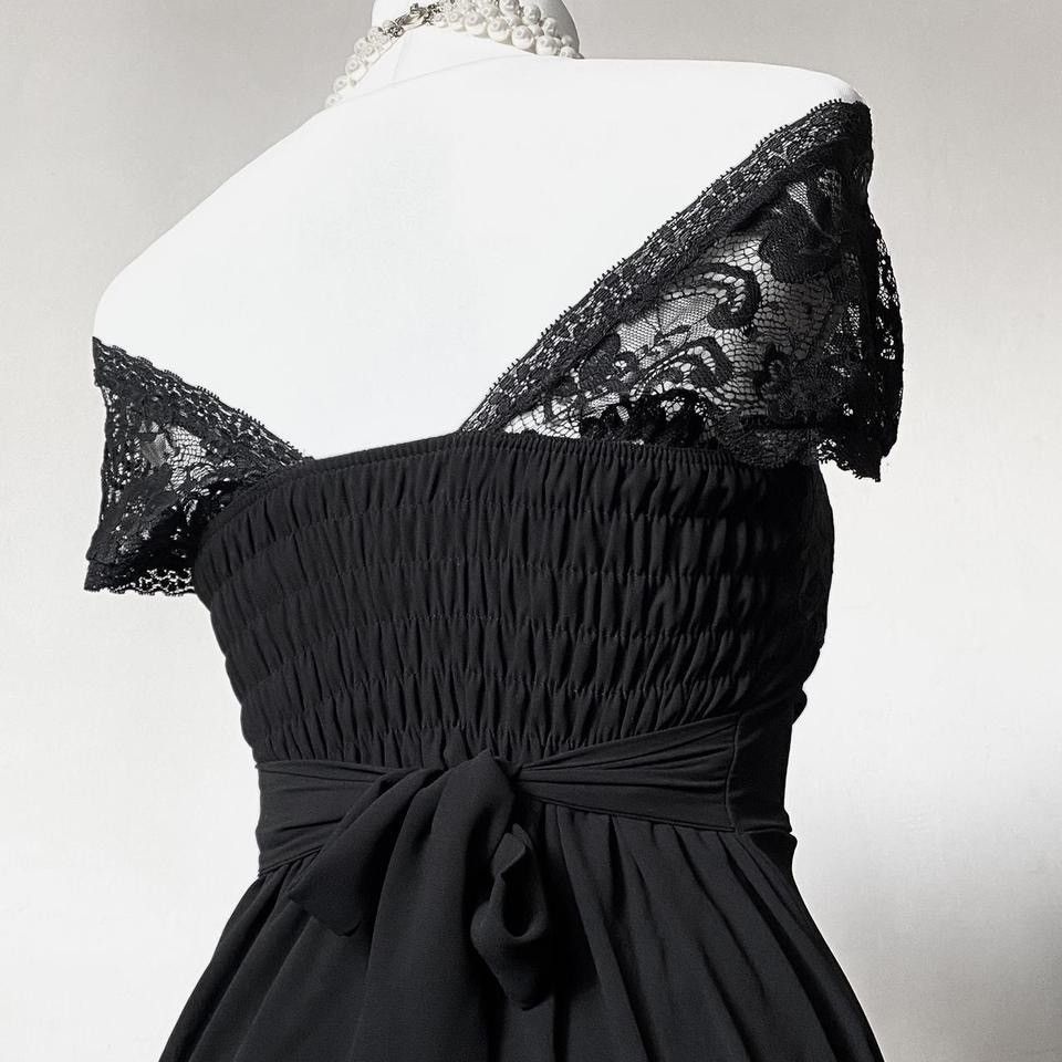 Vintage Dark fashion Vamp maxi evening dress Size S / US 4 / IT 40 - 4 Thumbnail