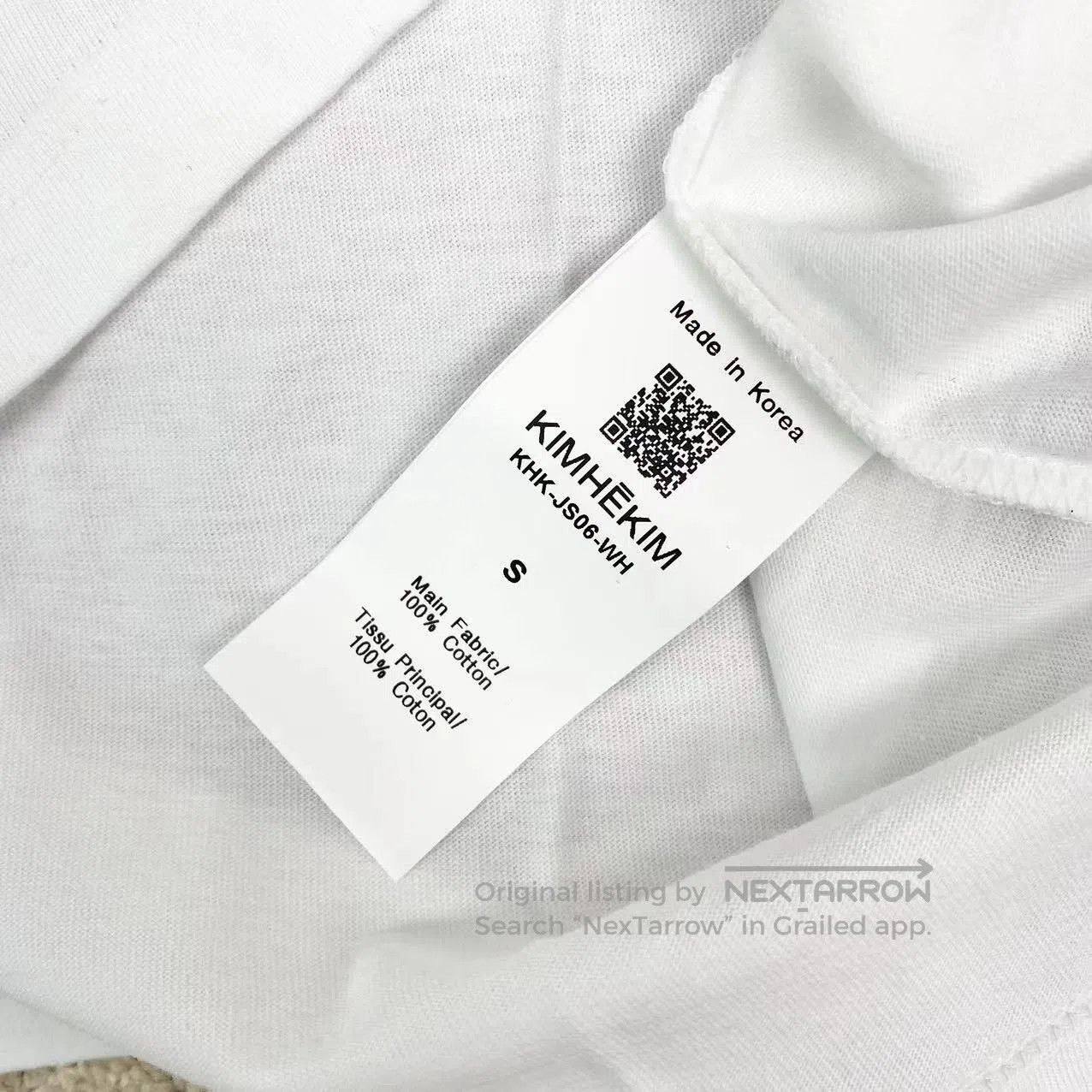 KIMHEKIM KIMHĒKIM white T-shirt| Size S / US 4 / IT 40 - 4 Thumbnail