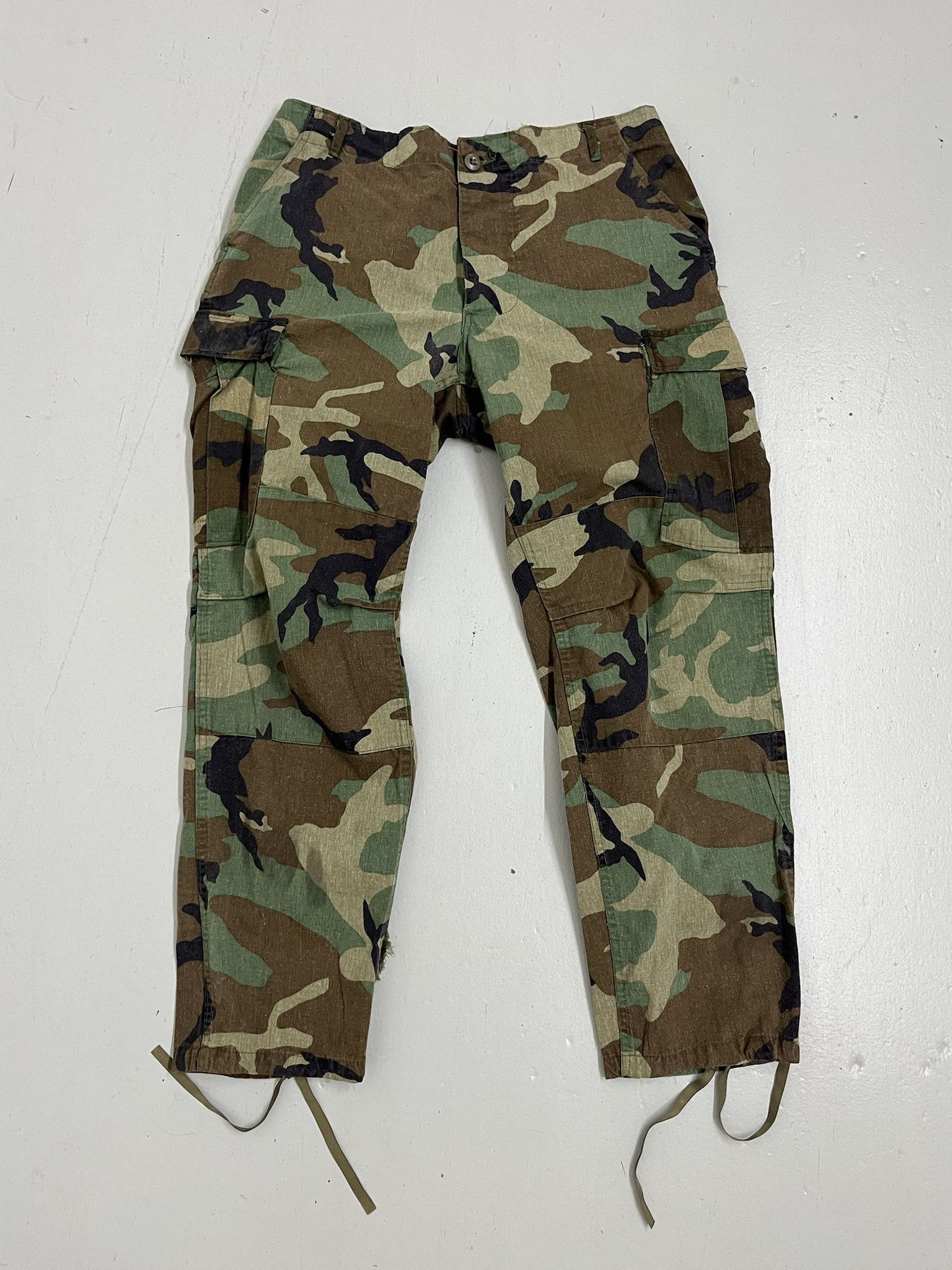 Vintage Vintage Military Camo BDU Woodland Camo Army Cargo Pants Size 35 Size US 35 - 1 Thumbnail
