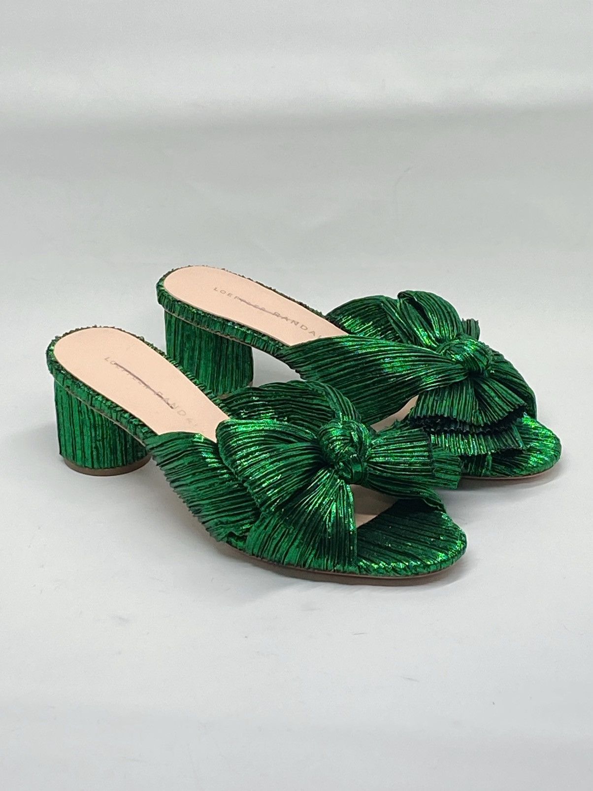 Loeffler Randall Loeffler Randall Emilia 50MM Pleated Knotted Mules size 5 Size US 5 / IT 35 - 1 Thumbnail