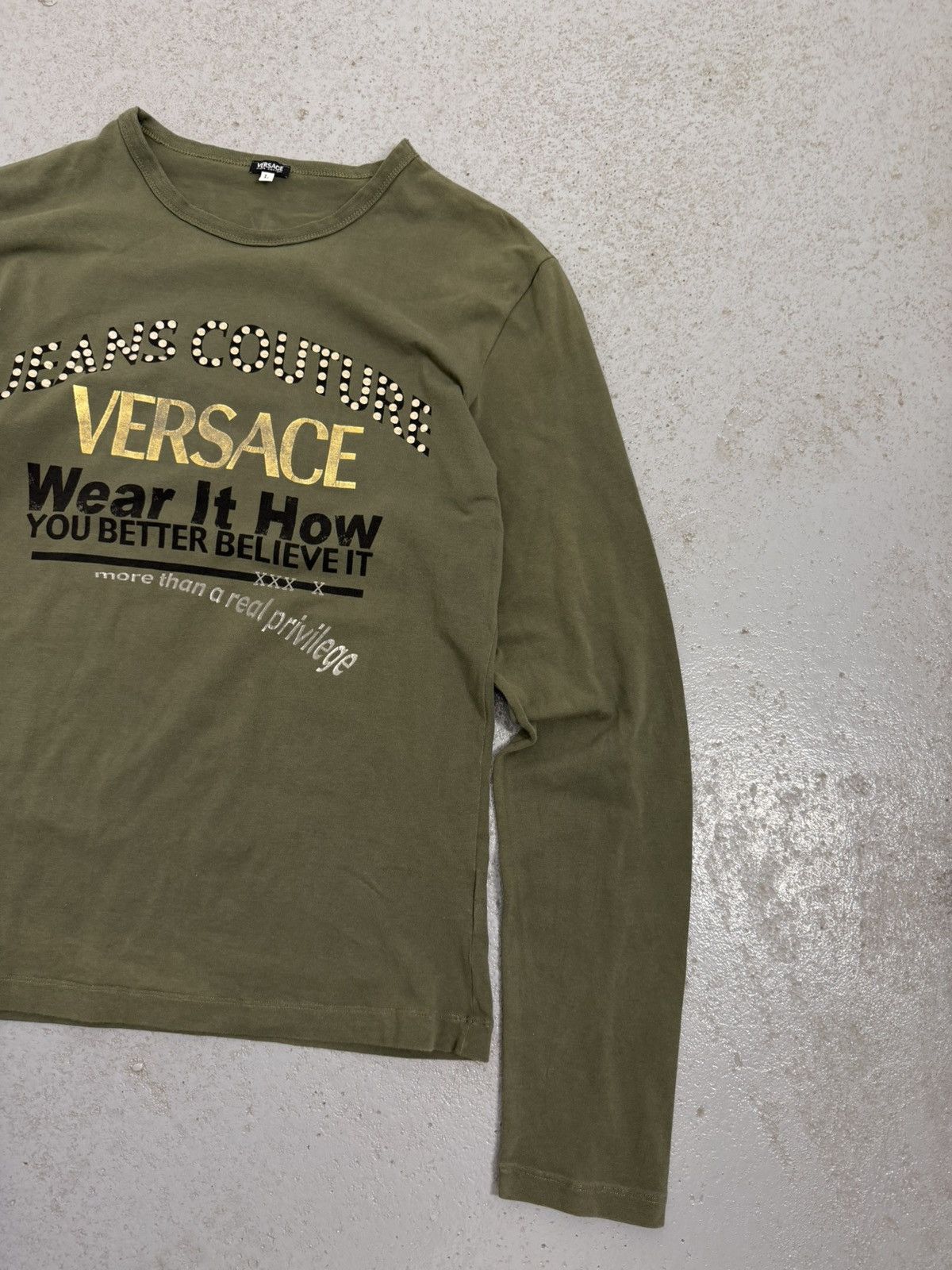 Versace Jeans Couture Versace Jeans Couture 00s Wear It How Longsleeve Size US L / EU 52-54 / 3 - 3 Thumbnail