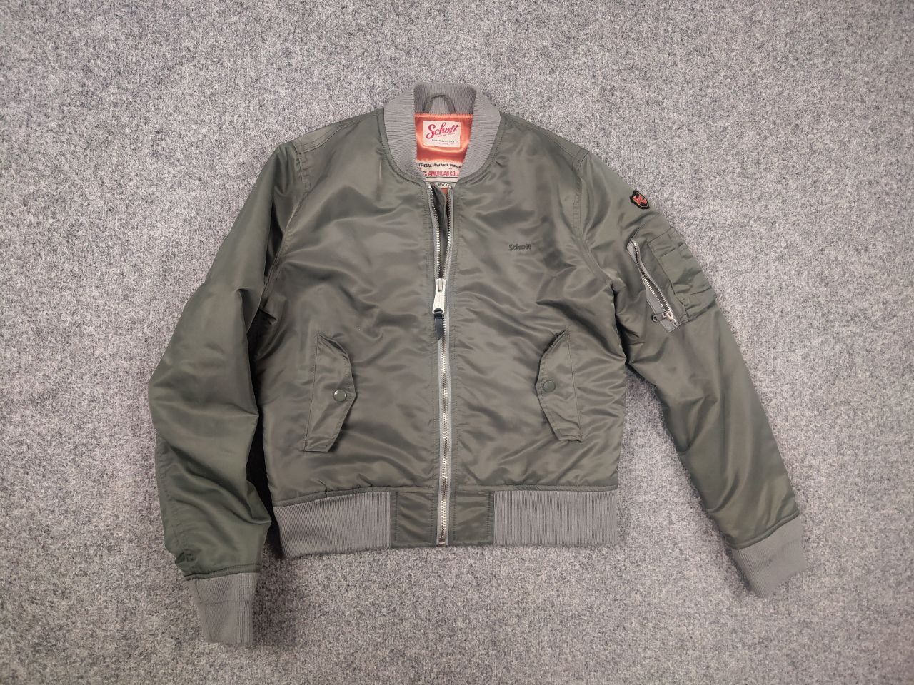 Schott Schott NYC Vintage American College Bomber Jacket Military Size L / US 10 / IT 46 - 2 Thumbnail