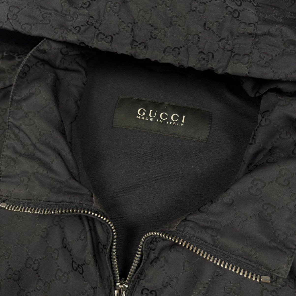 Gucci Gucci Monogram Nylon ‘Black’ Hooded Jacket Size US M / EU 48-50 / 2 - 2 Thumbnail