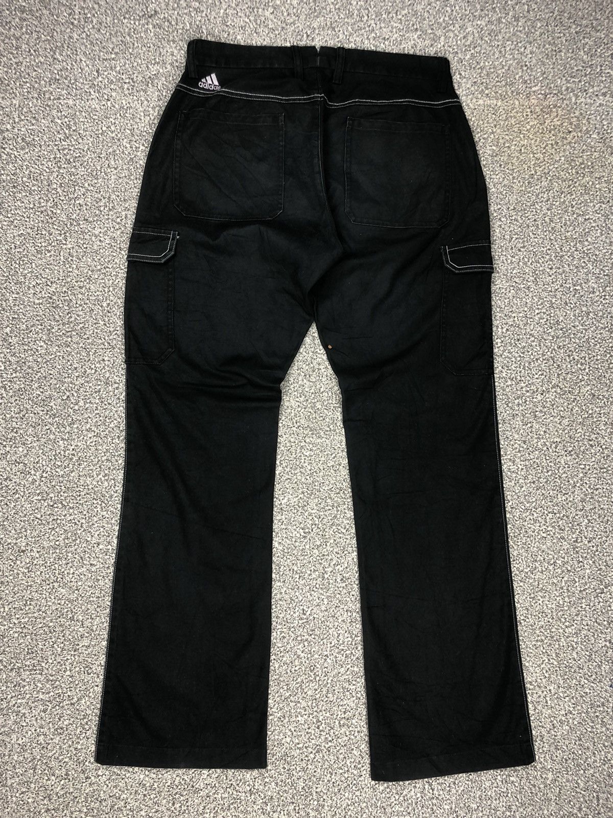 Carhartt × Vintage Japanese Brands Black Baggy Adidas Cargopants Size US 32 / EU 48 - 10 Thumbnail
