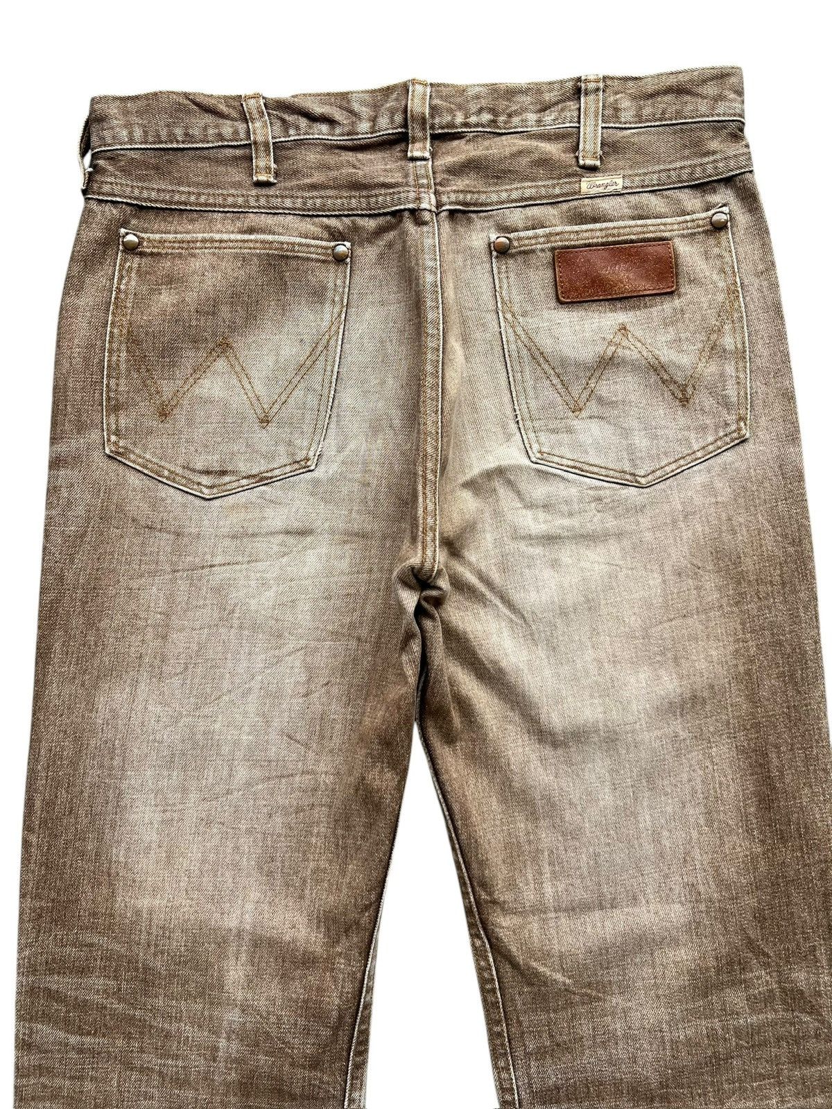 Wrangler Vintage 90s Wrangler Faded Brown Straight Denim Jeans 33x31 Size US 33 - 5 Thumbnail