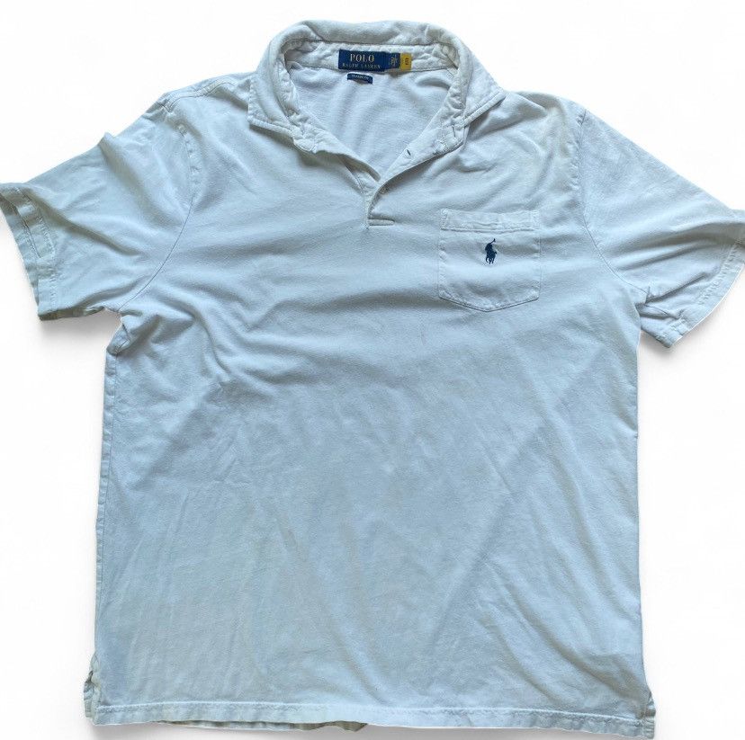 Polo Ralph Lauren White Polo Navy Pony Size US L / EU 52-54 / 3 - 1 Thumbnail