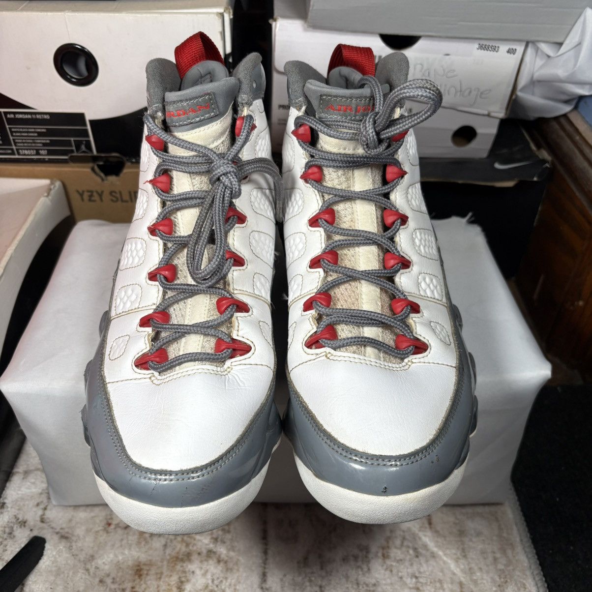 Jordan Brand Size 8.5 - Jordan 9 Retro Mid Fire Red Size US 8.5 / EU 41-42 - 3 Thumbnail
