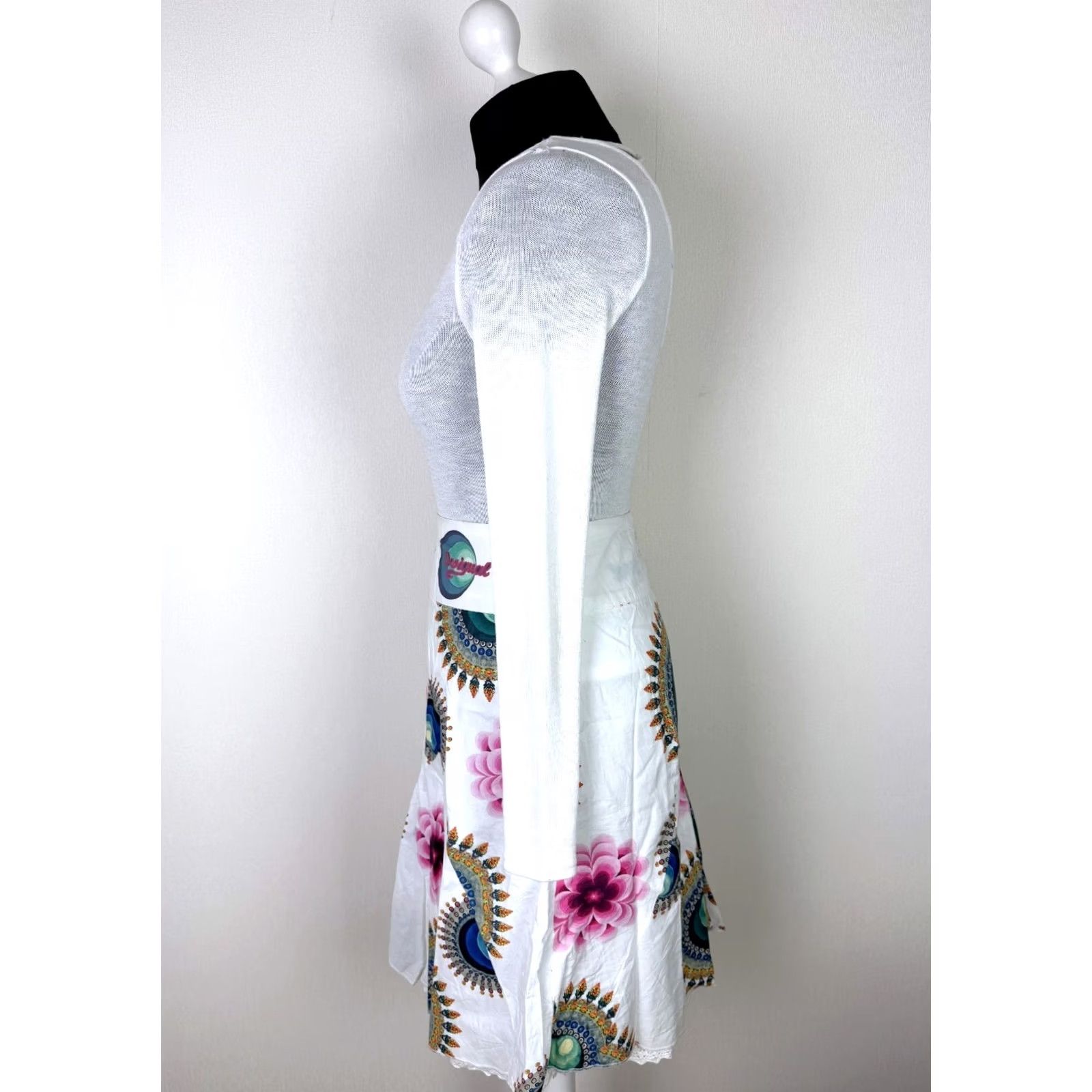 Desigual Desigual Skirt Womens Size 38 Knee Length Cotton Multicoloured Skirt 38 Womens Mens Size 26" / US 2 / IT 38 - 3 Thumbnail