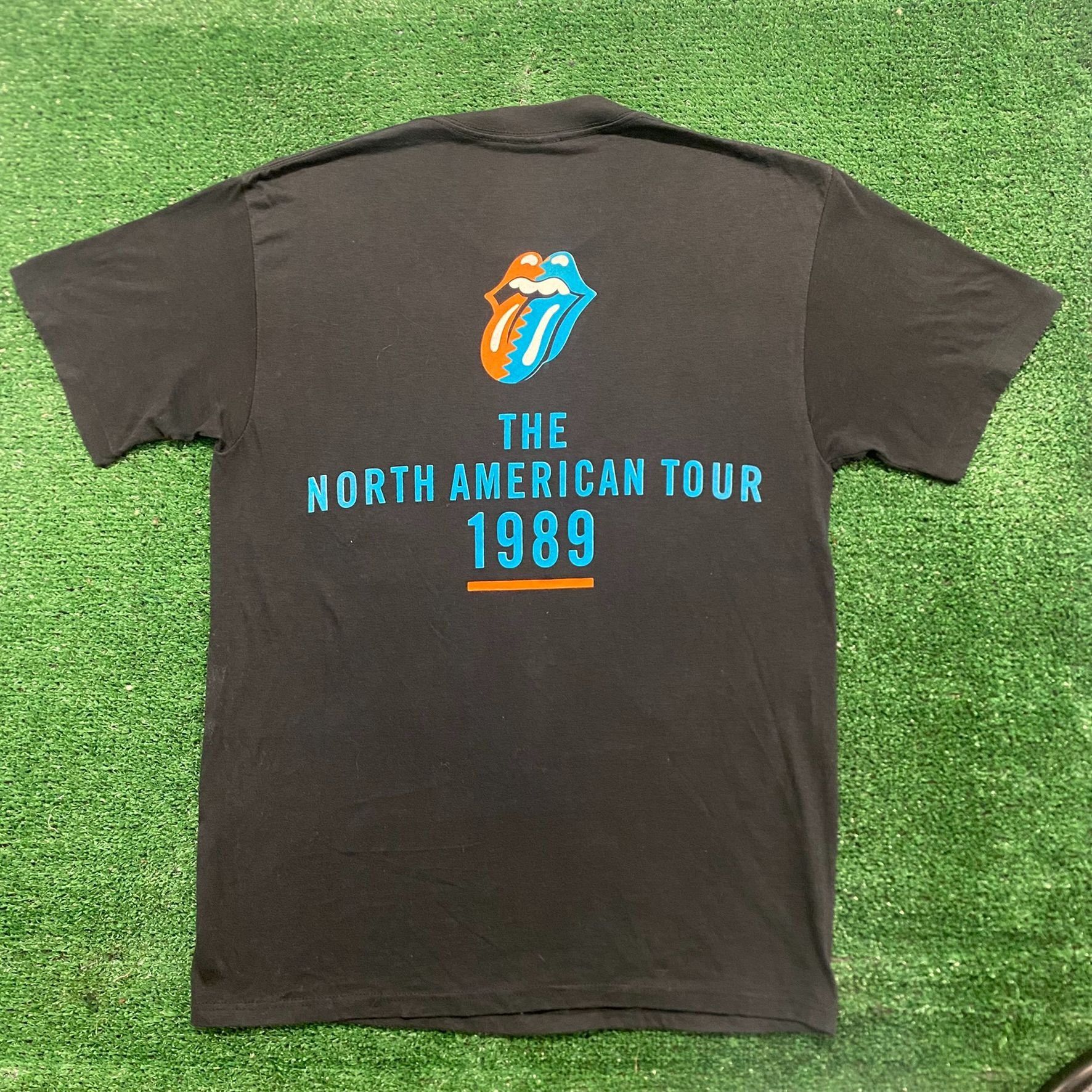 The Rolling Stones Vintage 80s Rolling Stones Tour Single Stitch Rock Band Tee Size US L / EU 52-54 / 3 - 6 Thumbnail