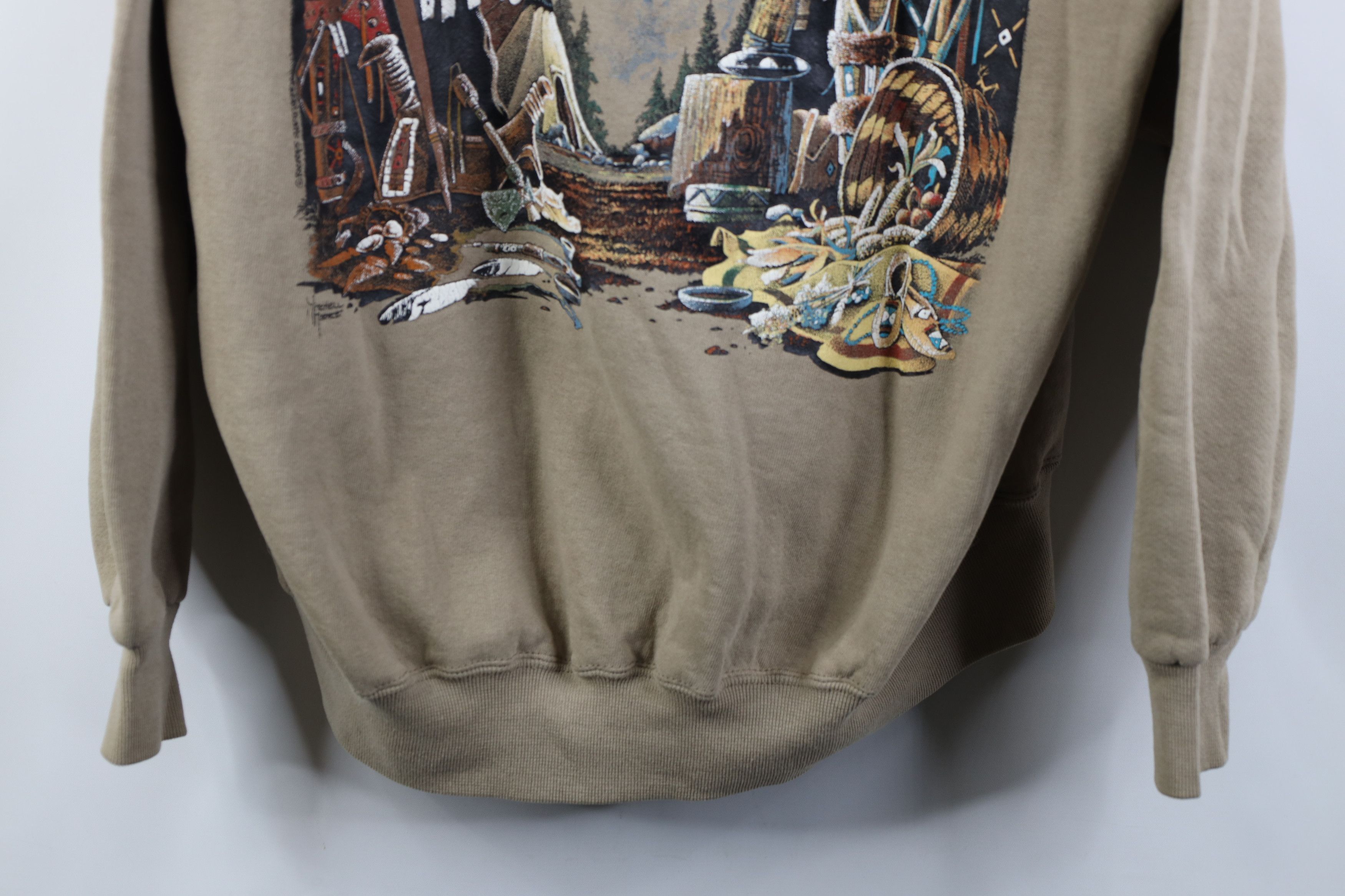 Vintage Vintage 90s Streetwear American Buffalo Bison Sweatshirt Size XXL / US 16-18 / IT 52-54 - 3 Thumbnail