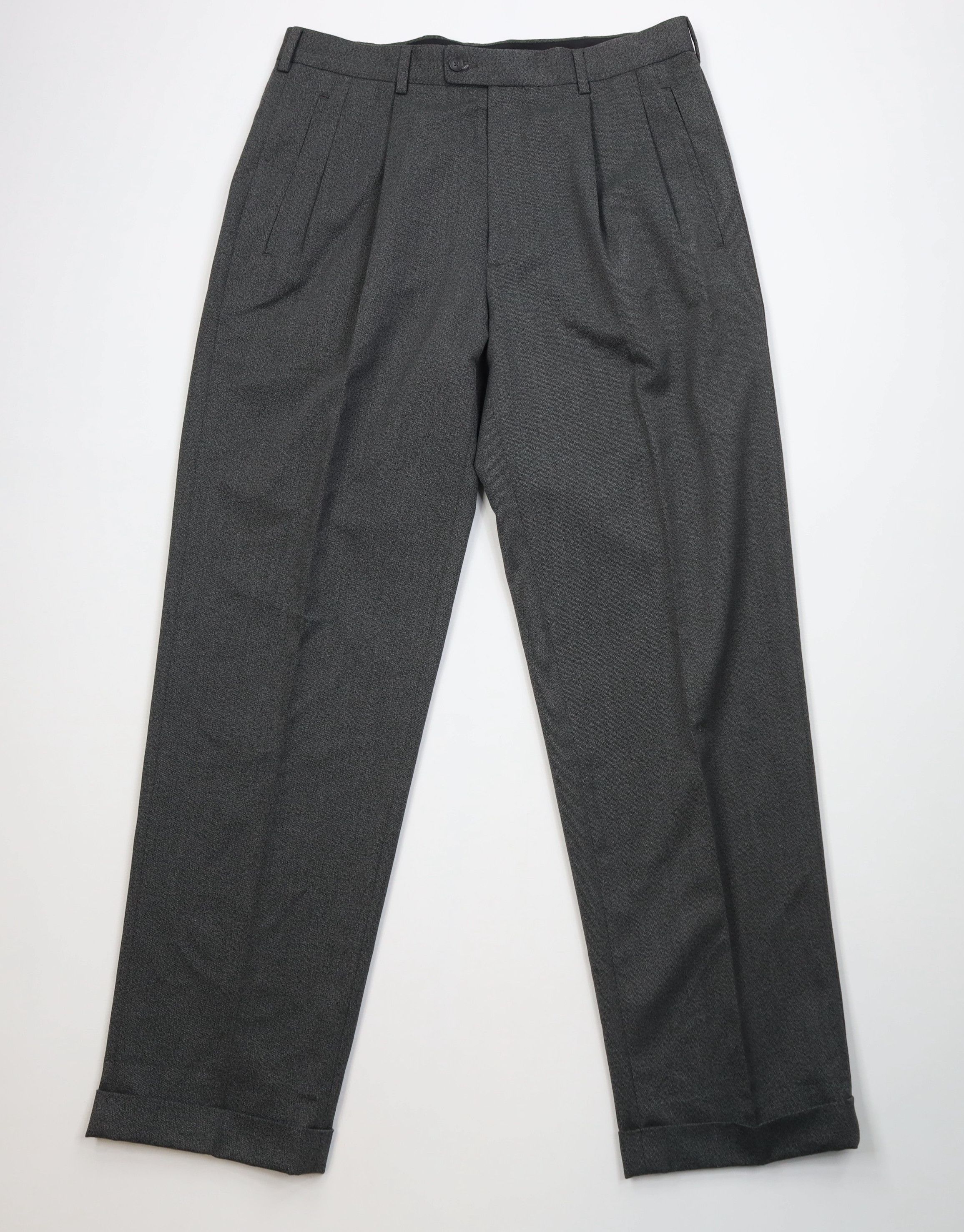 Vintage Vintage 90s Streetwear Gabardine Knit Wide Leg Chino Pants Size US 36 / EU 52 - 1 Thumbnail