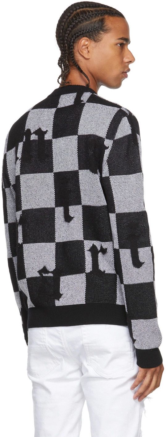 Amiri Amiri Logo Check Crew Mohair Cashmere Size US L / EU 52-54 / 3 - 3 Thumbnail