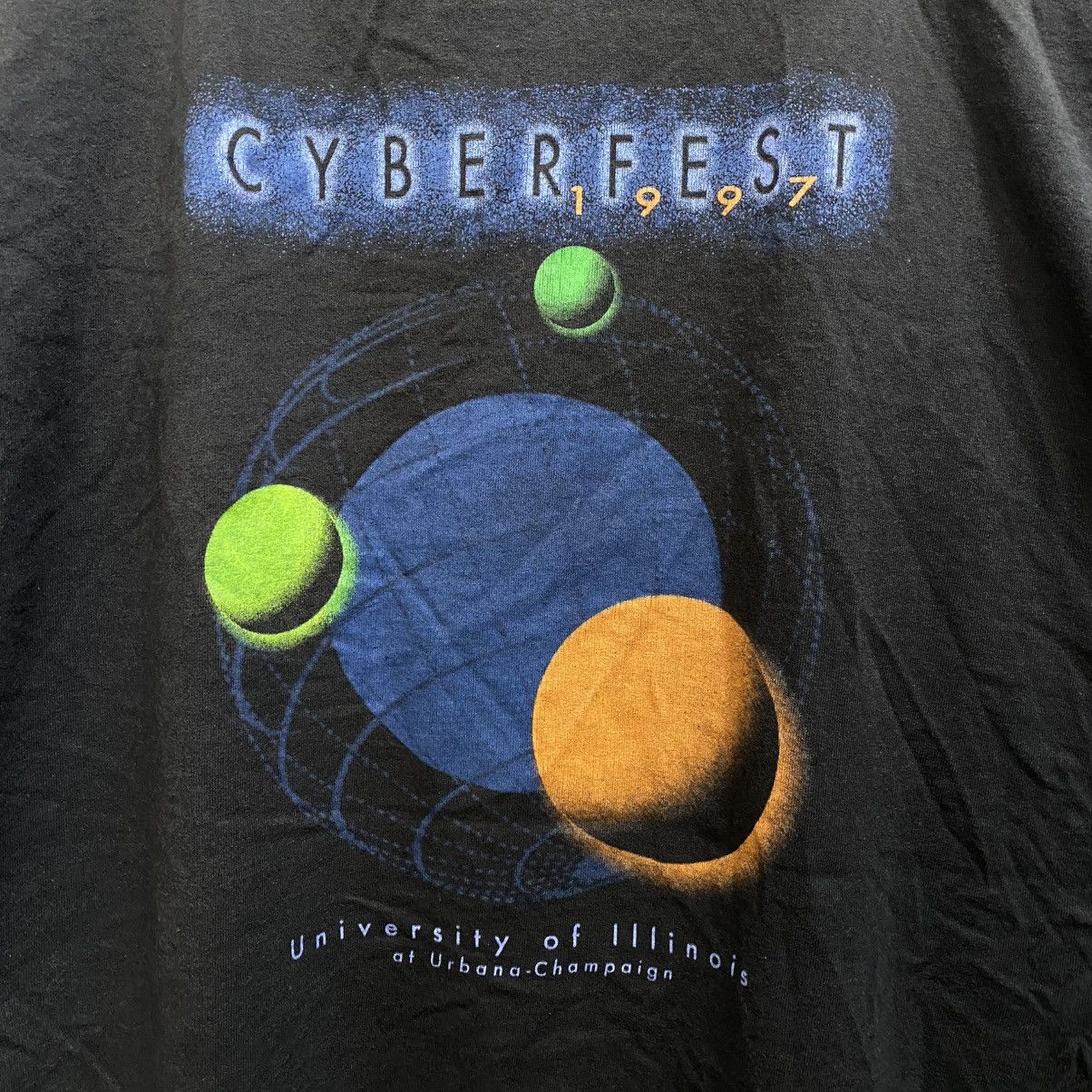 Jansport Vintage Cyberfest 90s Tshirt Jansport Size US L / EU 52-54 / 3 - 3 Thumbnail
