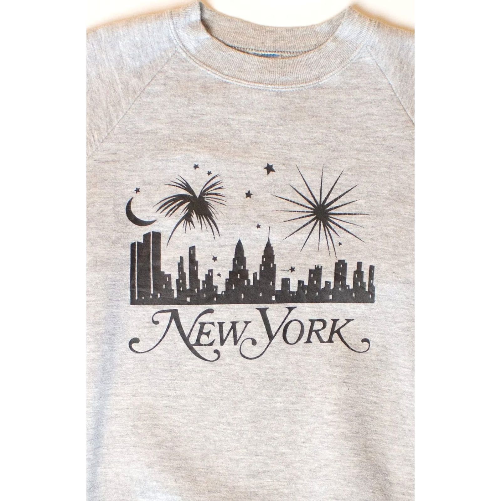 Vintage VINTAGE New York Fireworks Sweatshirt 1990s Grey Medium Size US M / EU 48-50 / 2 - 2 Thumbnail