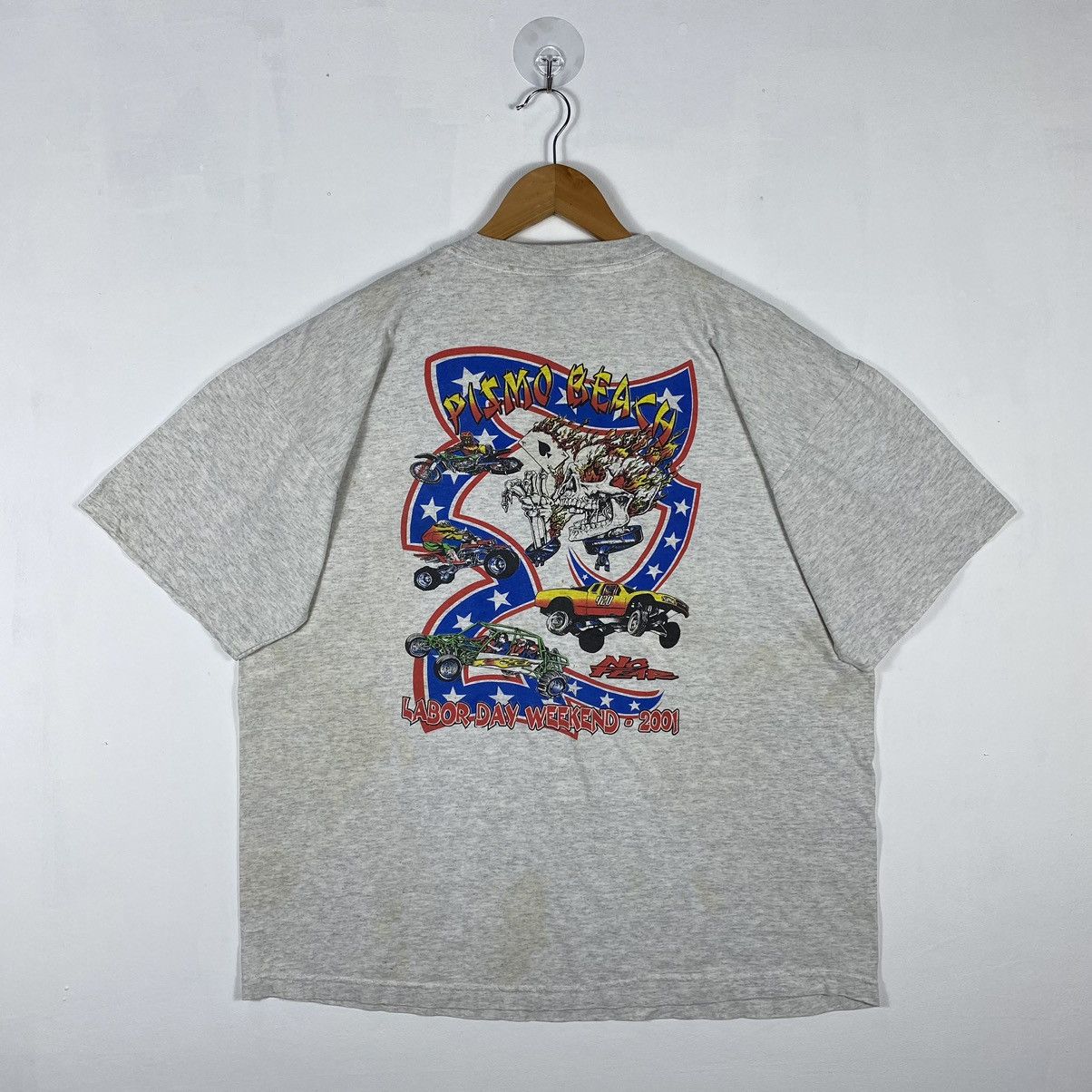 No Fear × Vintage VINTAGE 2001 PISMO BEACH LABOR DAY WEEKEND TEE Size US XL / EU 56 / 4 - 2 Thumbnail