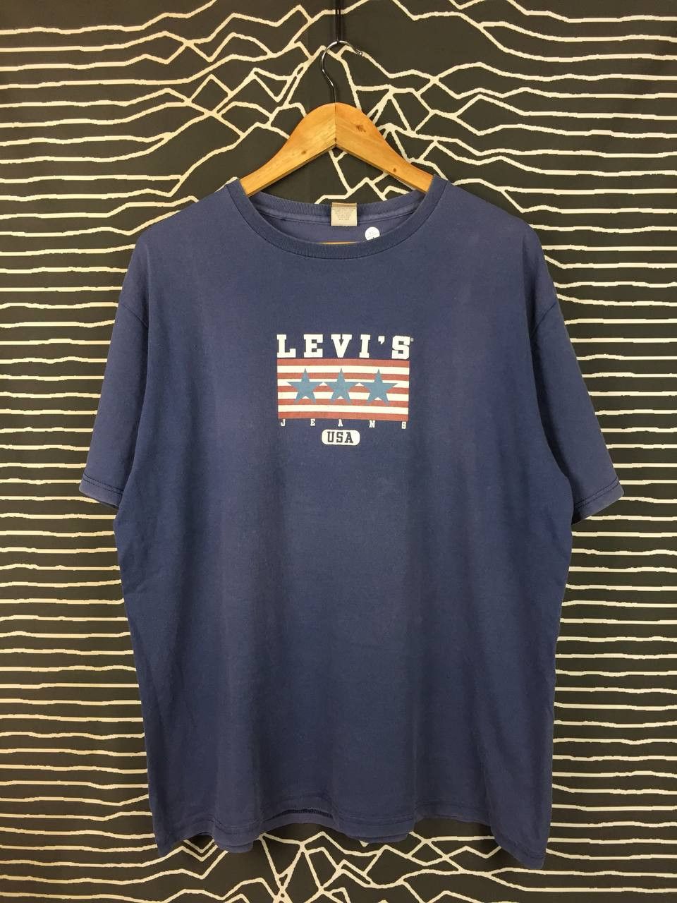 Levi's Vtg Levi’s Jeans USA Stars & Stripes Made In USA Tee Size L Size US L / EU 52-54 / 3 - 1 Thumbnail
