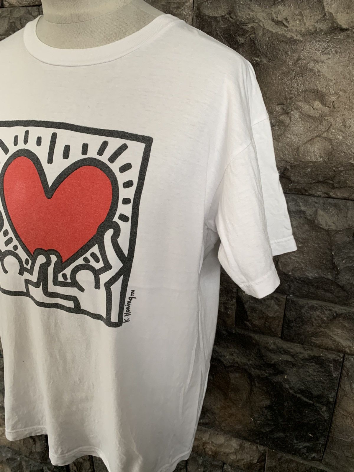 Keith Haring Vintage 90s Keith Haring Pop Shop Artwork T shirt Size US M / EU 48-50 / 2 - 4 Thumbnail