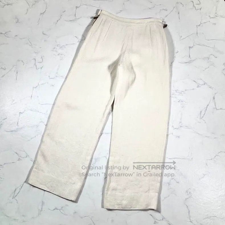 Hermes Hermes Linen casual pants Size 25" / US 0 / IT 36 - 2 Thumbnail