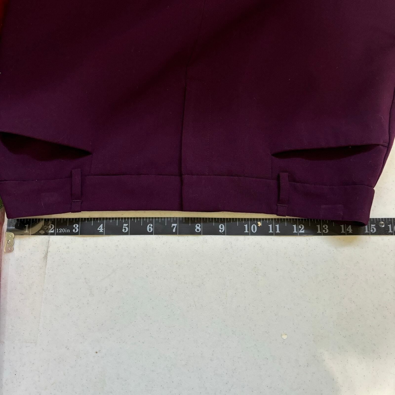 Calvin Klein Calvin Klein Womens Skirt Size 6P Purple Pencil Office Wor Size 28" / US 6 / IT 42 - 5 Thumbnail