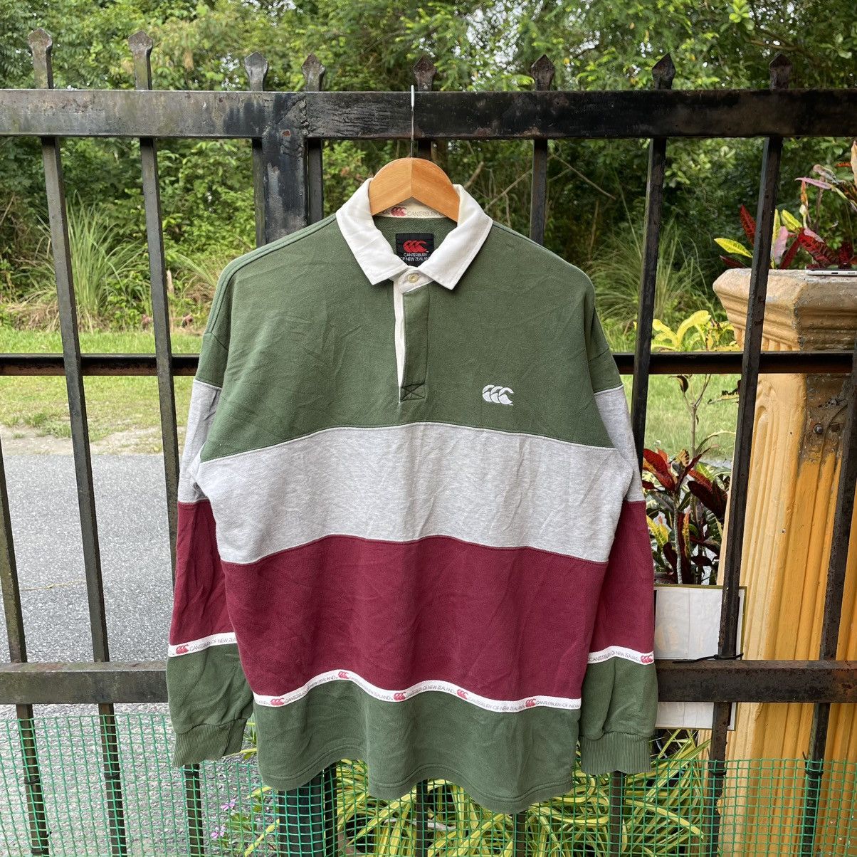 Canterbury of New Zealand 🔥Vintage Canterbury Tricolour Striped Polos Rugby Shirts Size US L / EU 52-54 / 3 - 1 Thumbnail