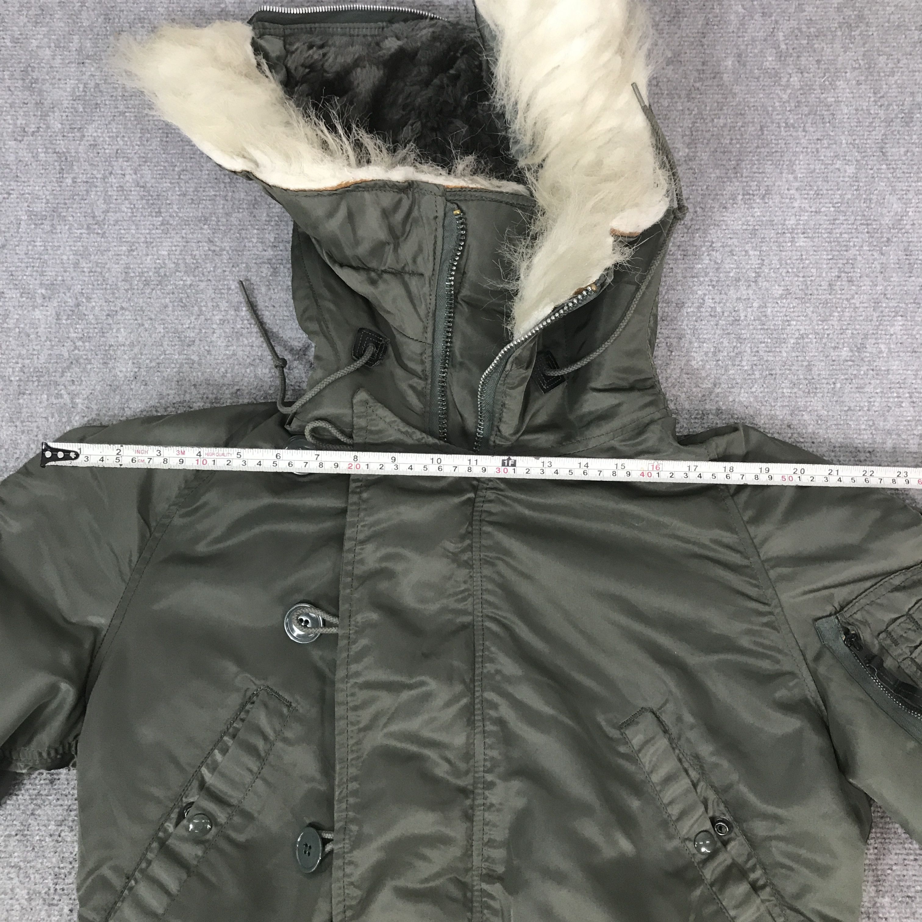 Alpha Industries vintage Alpha Industries bomber fur military jacket K63B13 Size US S / EU 44-46 / 1 - 5 Thumbnail