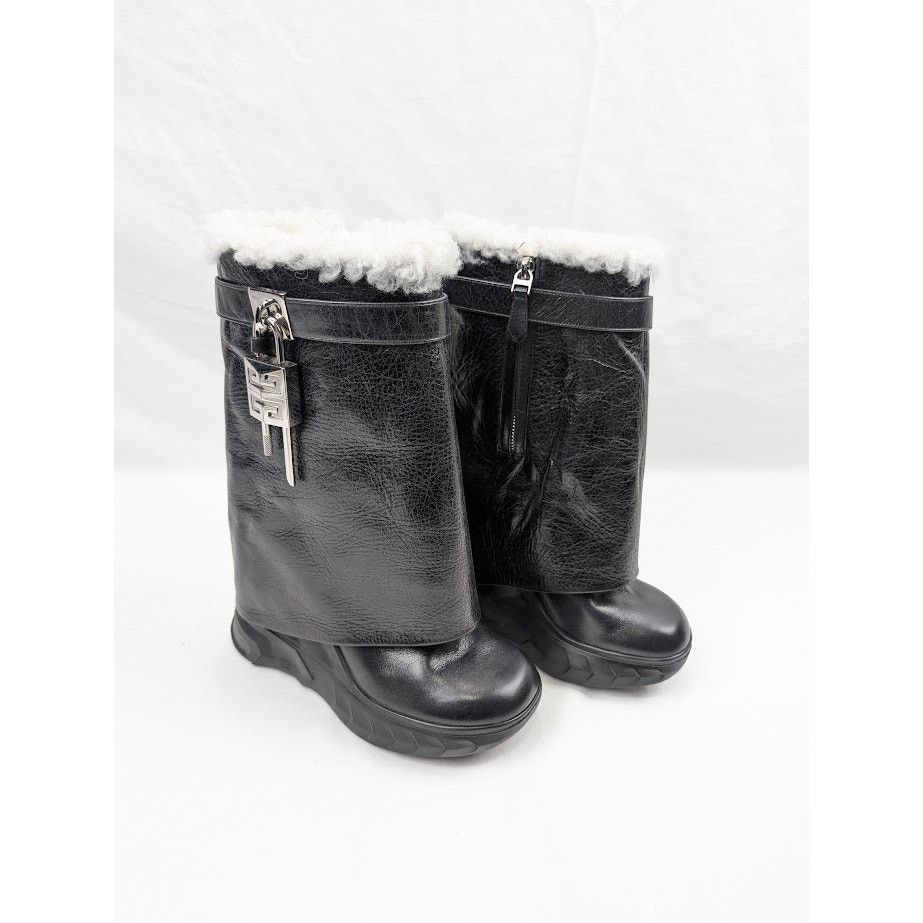 Givenchy o1rshd1 Biker Ankle Boots in Black/Natural 37 Size US 7 / IT 37 - 13 Thumbnail