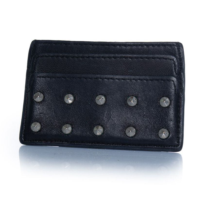 Alexander McQueen Alexander McQueen, black leather card holder Size ONE SIZE - 2 Thumbnail