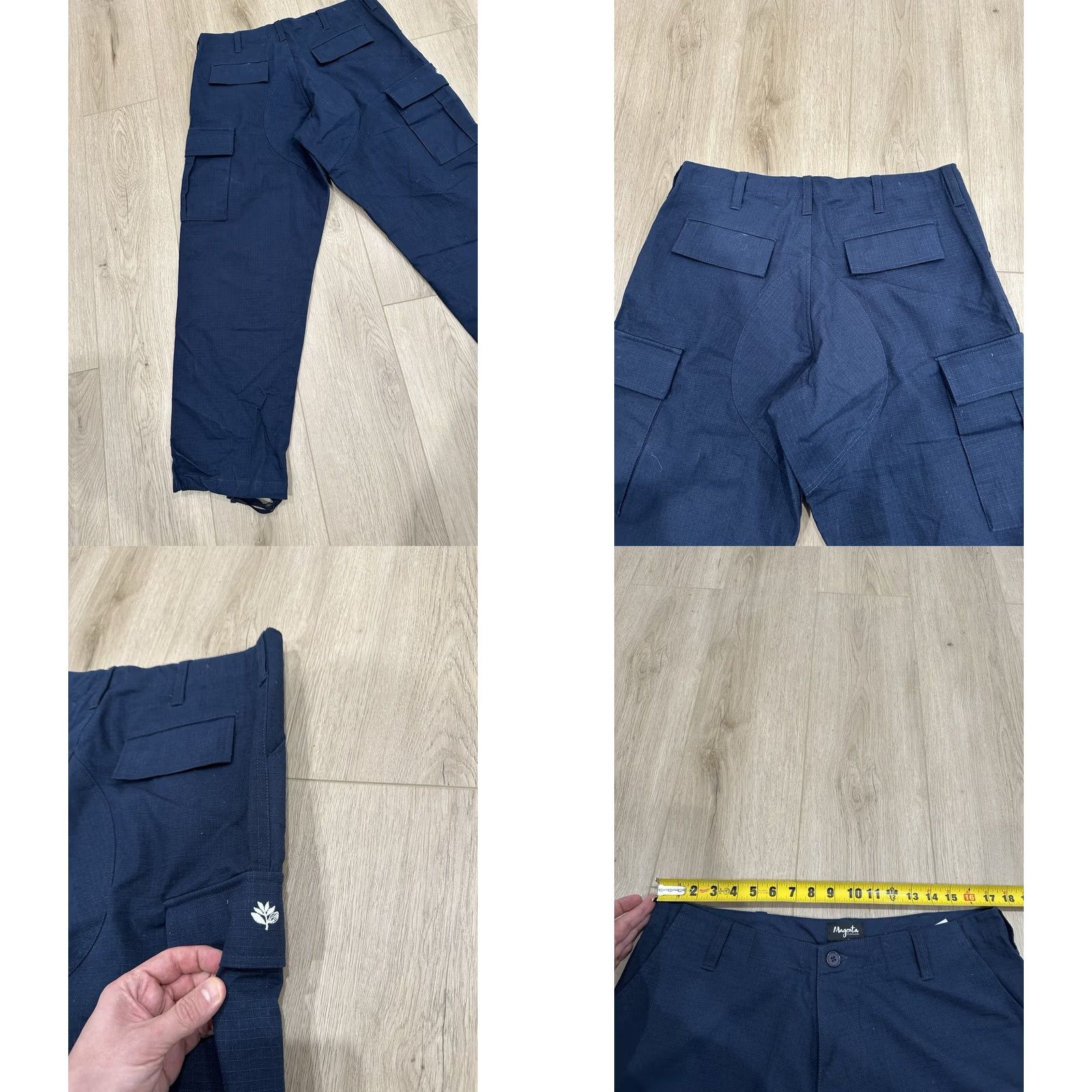 Magenta Skateboards NWT Magenta Cargo Pants XL Blue Ripstop Navy Magenta Skateboarding Pants Men XL Cargo Chad? Size US 36 / EU 52 - 9 Thumbnail