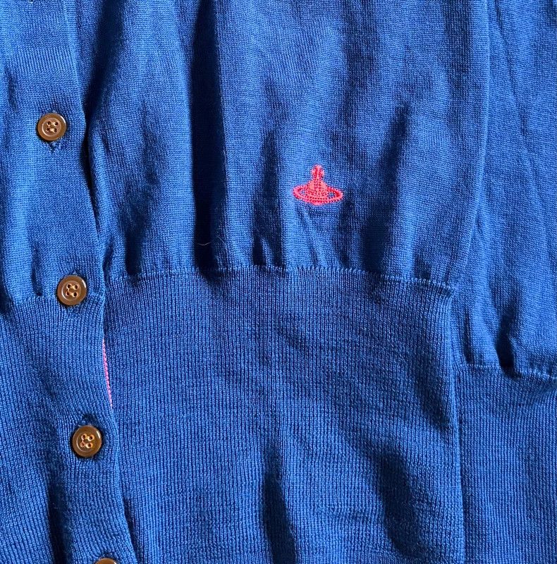 Vivienne Westwood Vivienne Westwood size3 Clayblue knit cardigan Size L / US 10 / IT 46 - 4 Thumbnail
