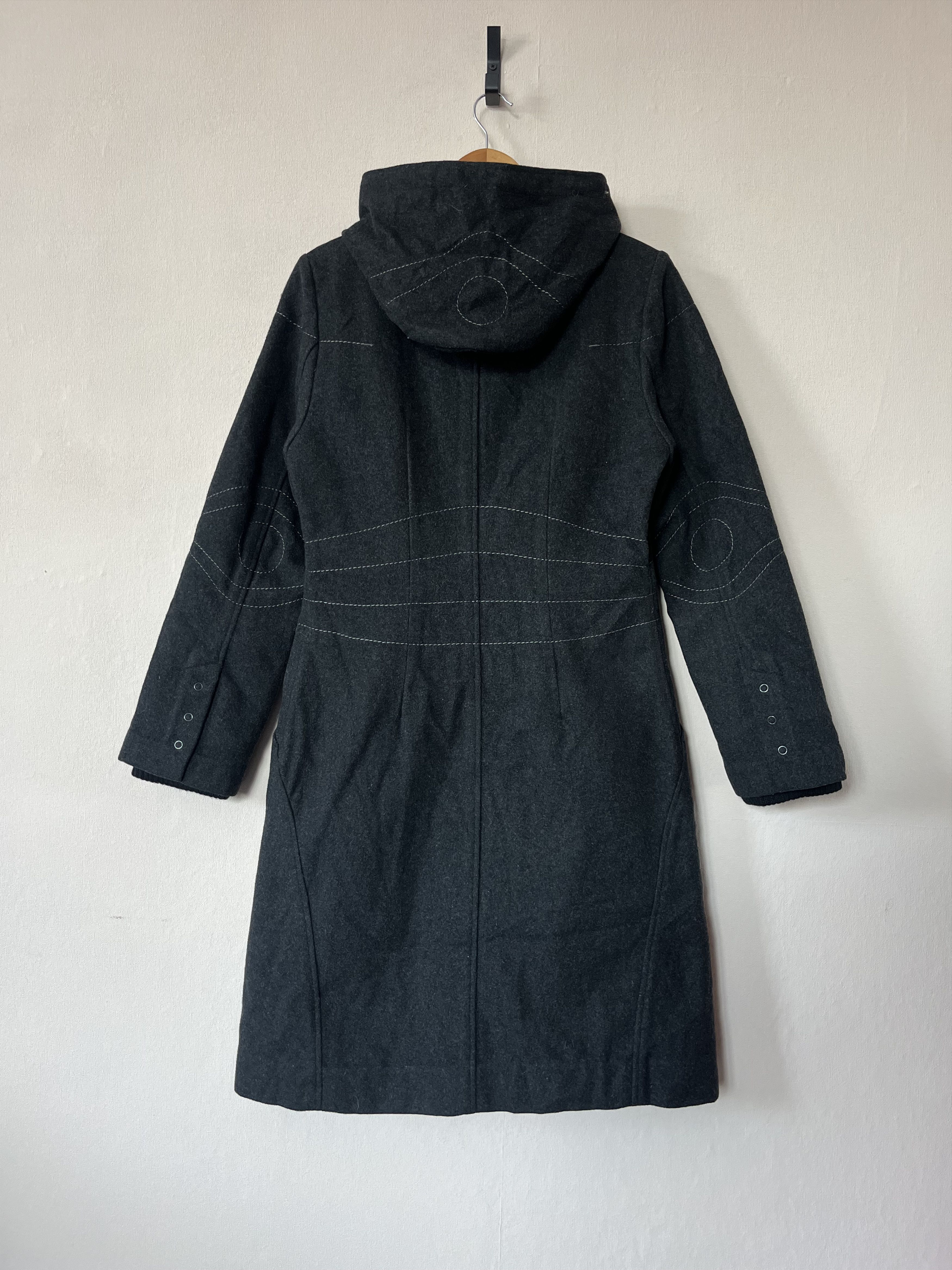 Cop Copine Cop Copine Vintage Wool Long Coat Zip Jacket Gray Lining Wit Size S / US 4 / IT 40 - 3 Thumbnail