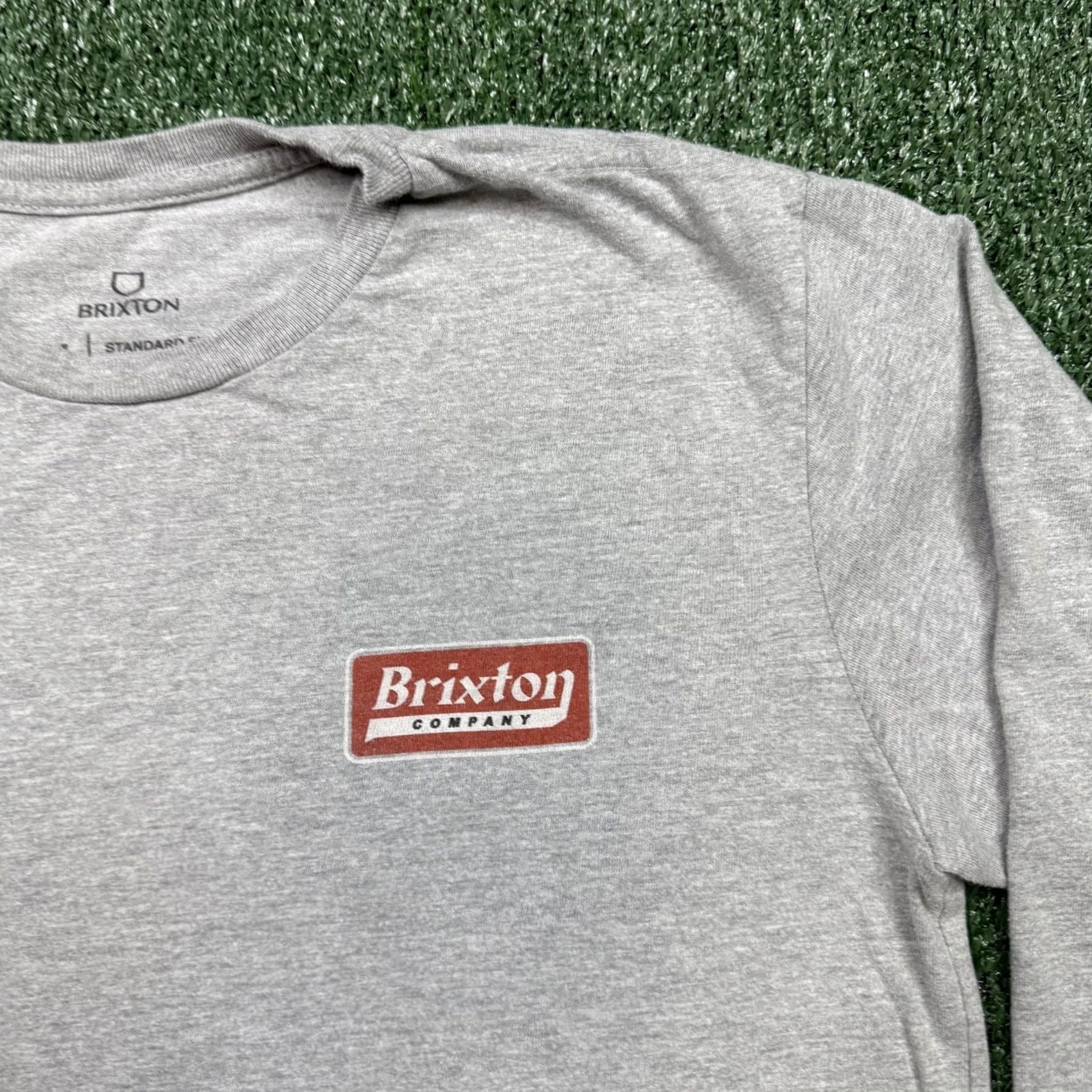 Brixton Brixton Graphic T Shirt Men Gray Long Sleeve Crew Neck California Classic Logo Shirt Adult M Size US M / EU 48-50 / 2 - 5 Thumbnail