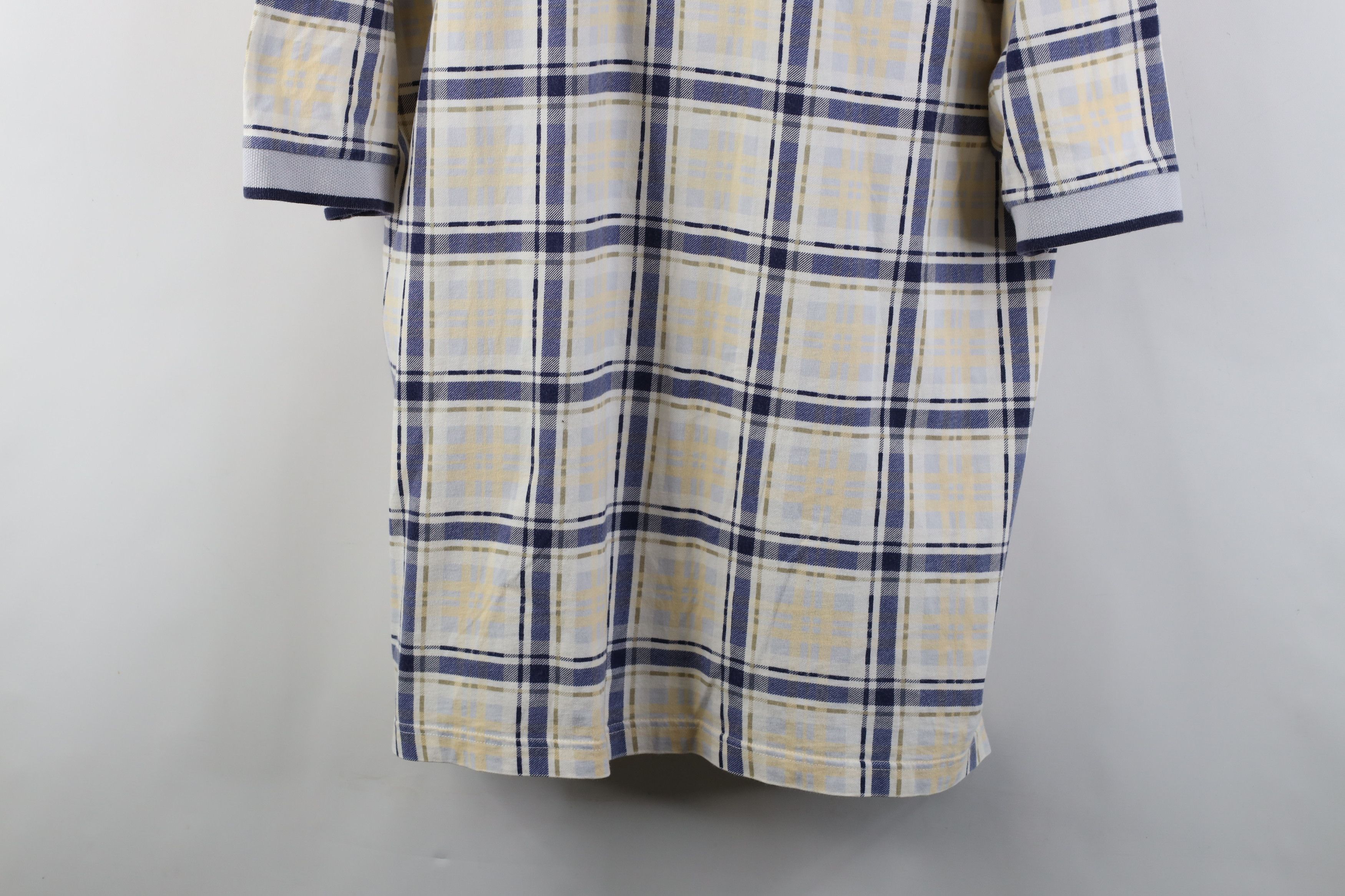 Vintage Vintage 90s Streetwear Collared Golf Polo Shirt Plaid USA Size US XL / EU 56 / 4 - 3 Thumbnail