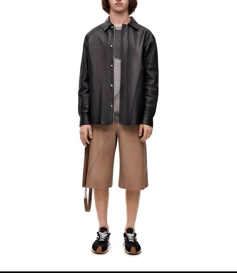 Loewe LOEWE size48 Napa leather long-sleeved shirt Size US M / EU 48-50 / 2 - 1 Thumbnail