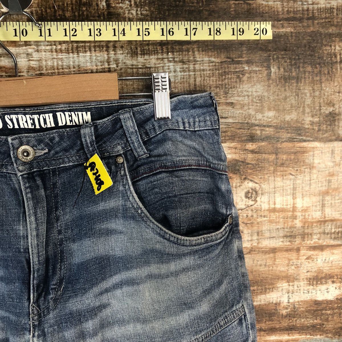 Japanese Brand Aero Light Bleu Distressed Denim Pants #A2108 Size US 32 / EU 48 - 8 Thumbnail