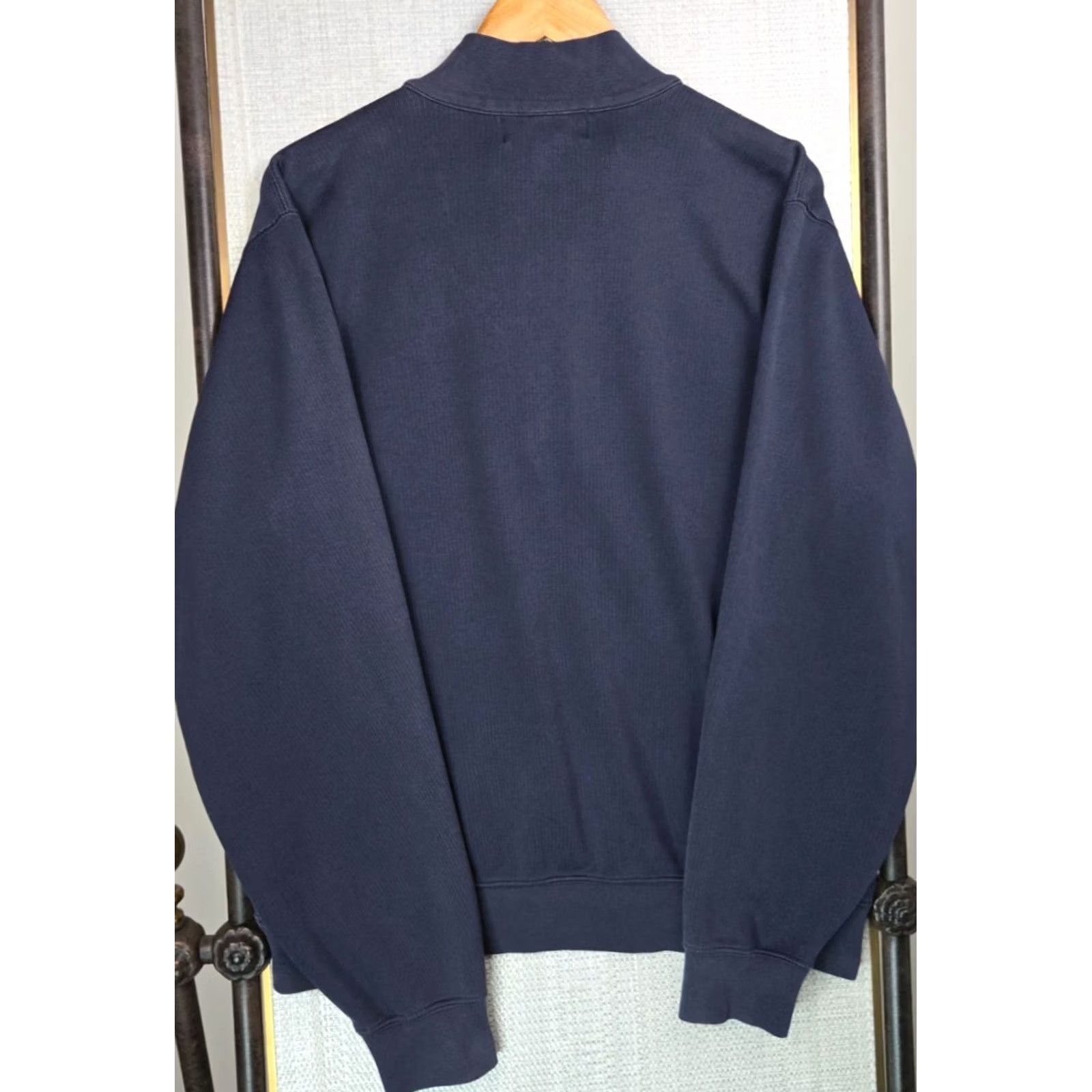 Vintage FAIRWAY & GREENE Sweatshirt Mens Large 1/4 Zip Pima Cotton Blend Navy Blue Long Sleeve Pullover Golf Ireland Old Head Links Size US L / EU 52-54 / 3 - 5 Thumbnail