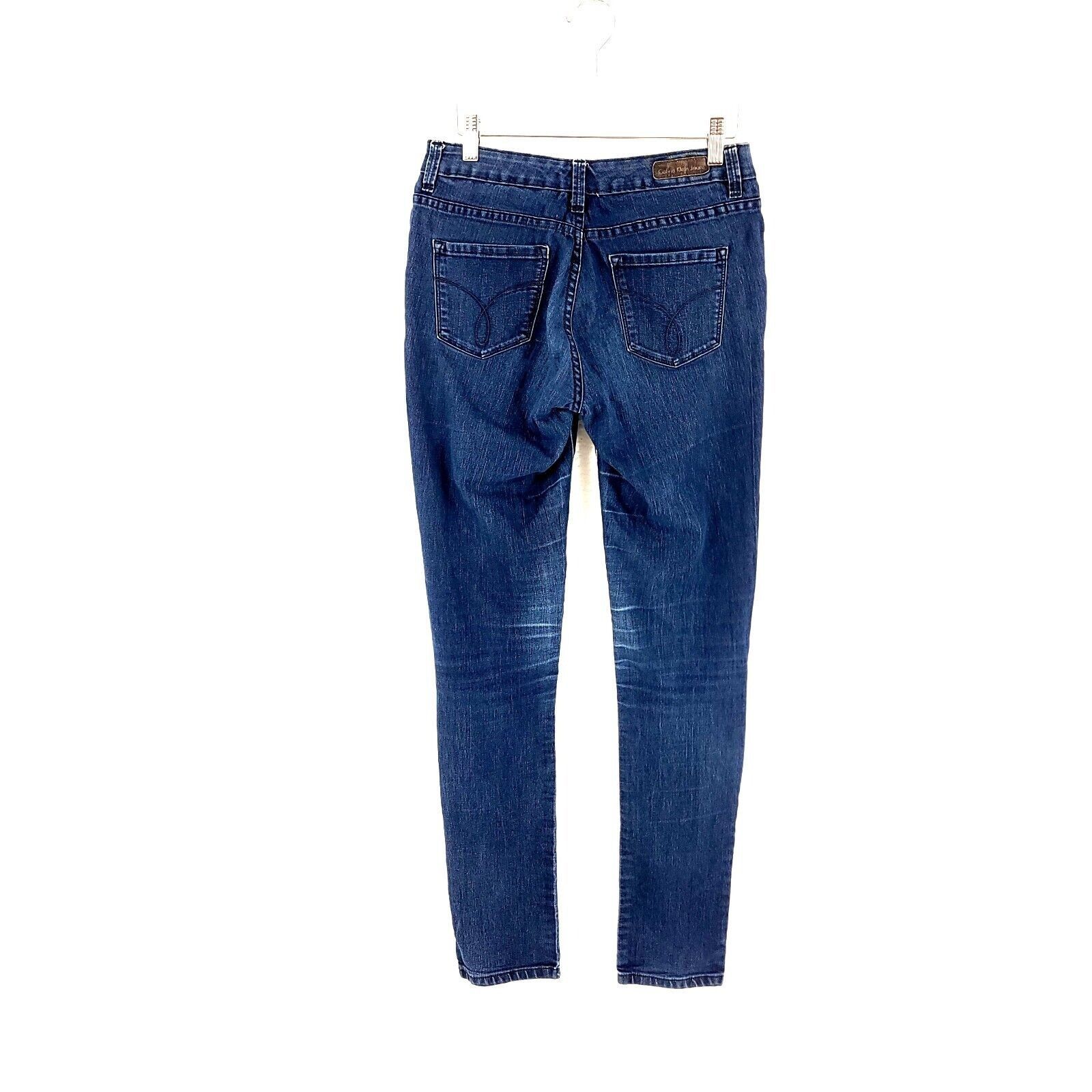 Calvin Klein Calvin Klein Ultimate Skinny Dark Blue Denim Jeans 26/2 Mid Size US 28 / EU 44 - 3 Thumbnail